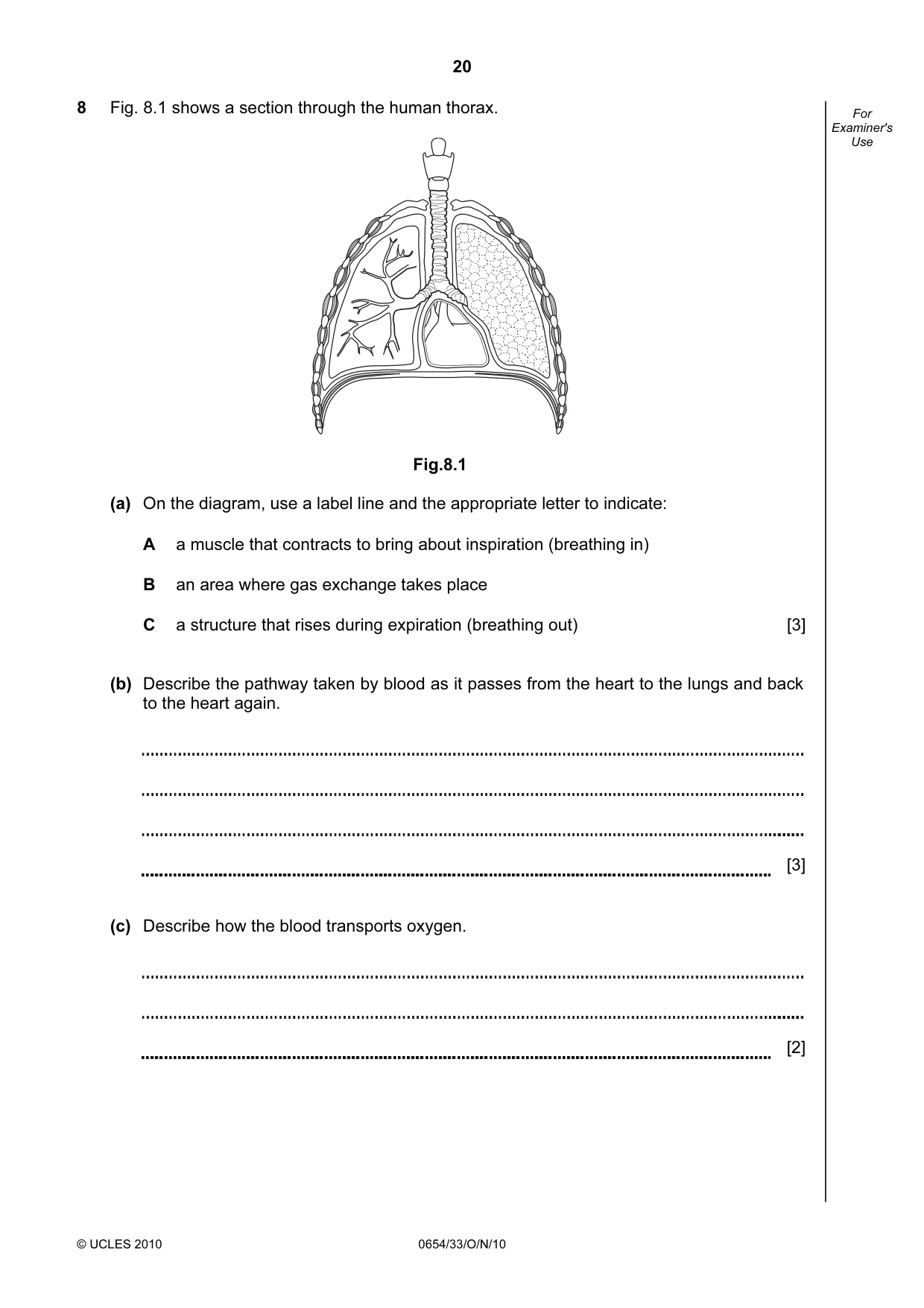 Cambridge IGCSE Sciences - Co-ordinated (Double) 0654 2010 Oct/Nov Paper 3 · Variant 3 question paper, page 20 of 28