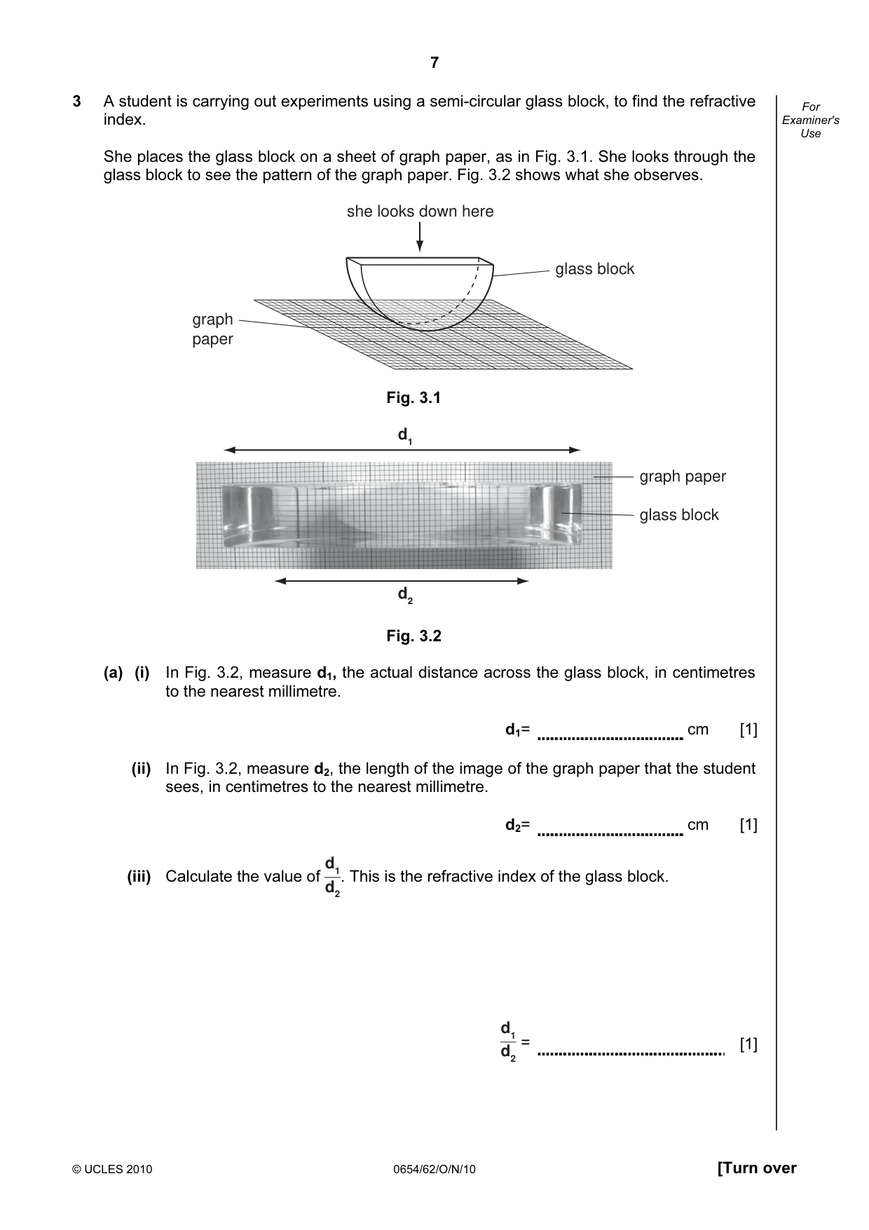 Cambridge IGCSE Sciences - Co-ordinated (Double) 0654 2010 Oct/Nov Paper 6 · Variant 2 question paper, page 7 of 24