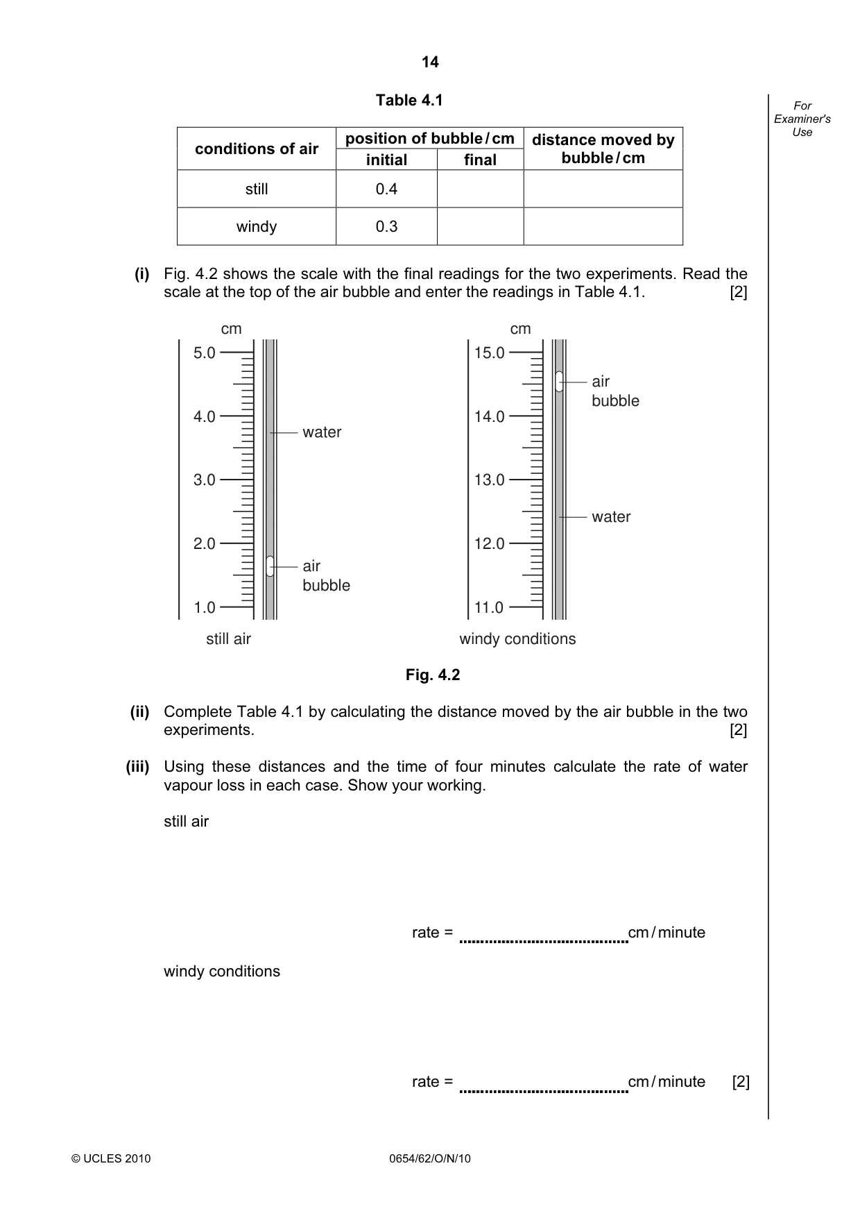 Cambridge IGCSE Sciences - Co-ordinated (Double) 0654 2010 Oct/Nov Paper 6 · Variant 2 question paper, page 14 of 24