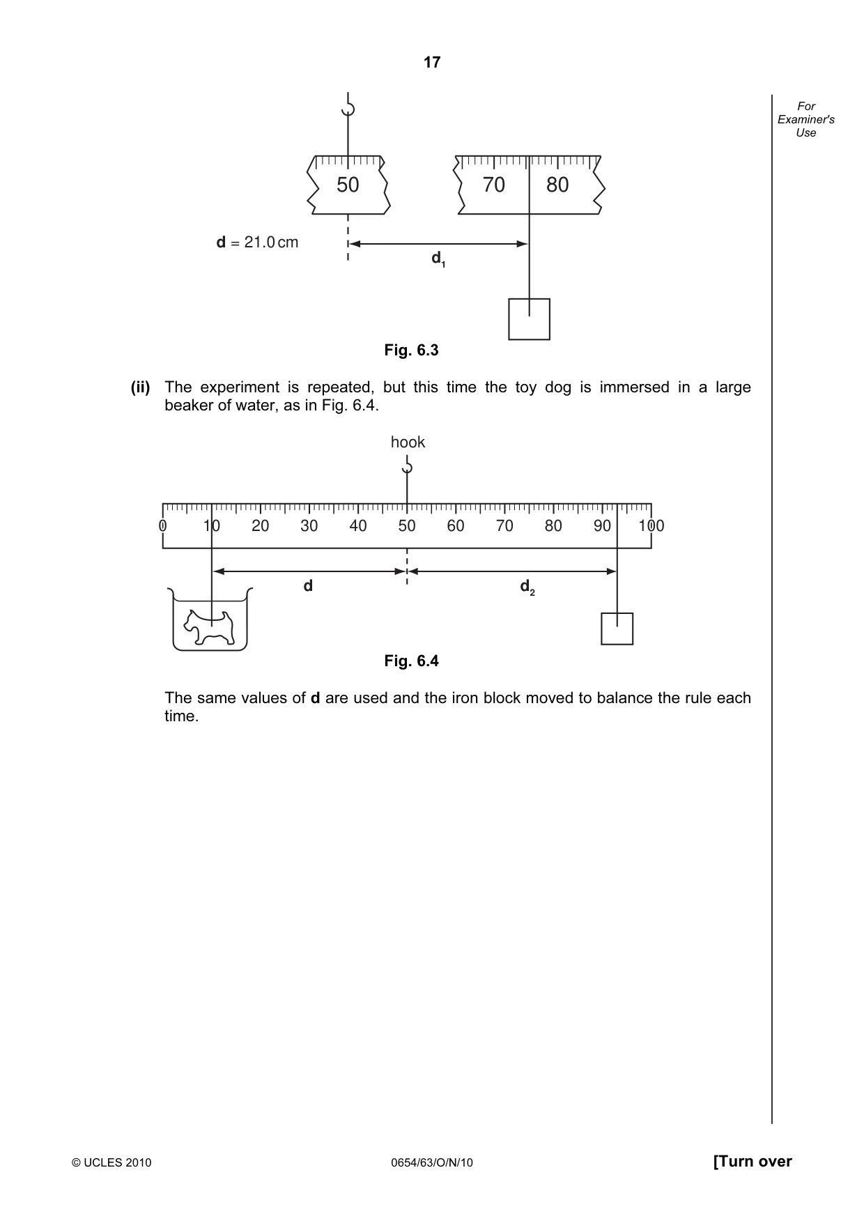 Cambridge IGCSE Sciences - Co-ordinated (Double) 0654 2010 Oct/Nov Paper 6 · Variant 3 question paper, page 17 of 20