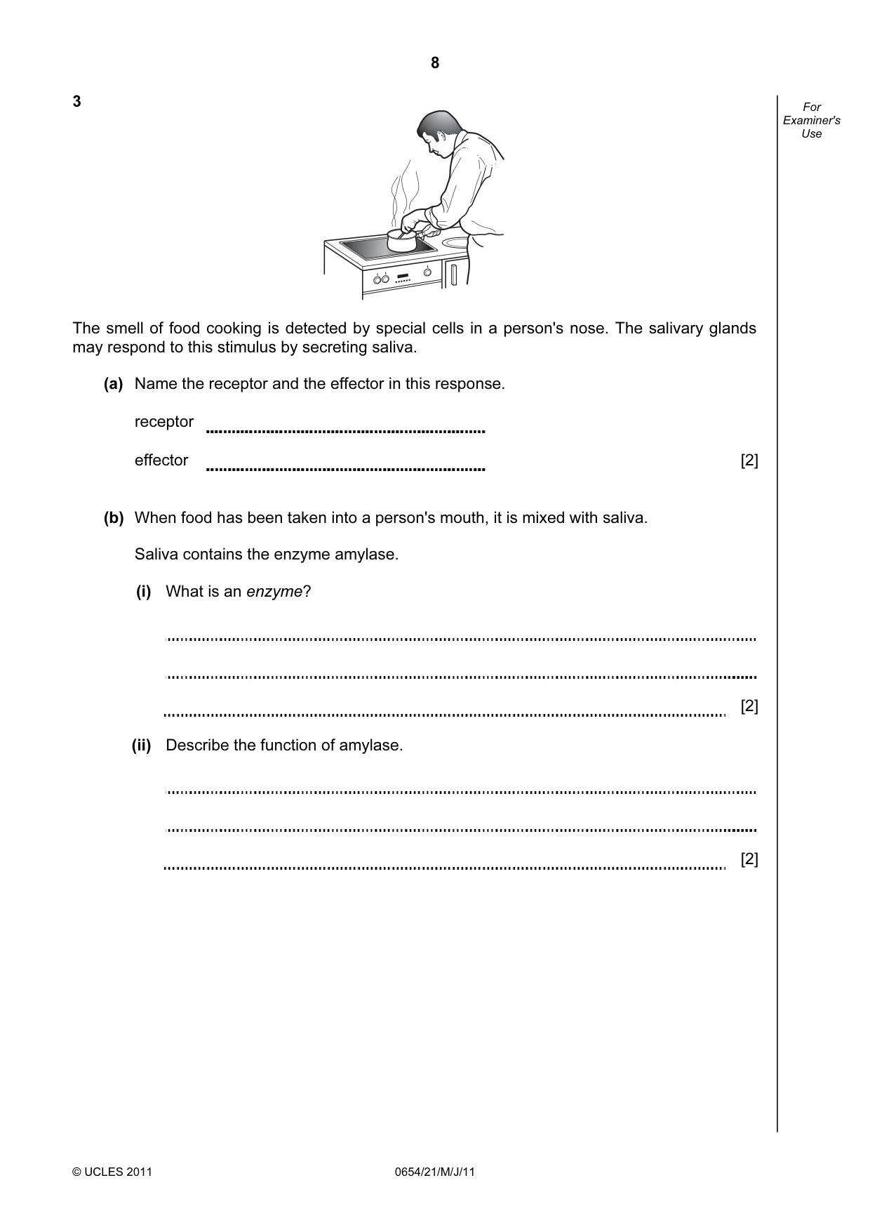 Cambridge IGCSE Sciences - Co-ordinated (Double) 0654 2011 May/June Paper 2 · Variant 1 question paper, page 8 of 24