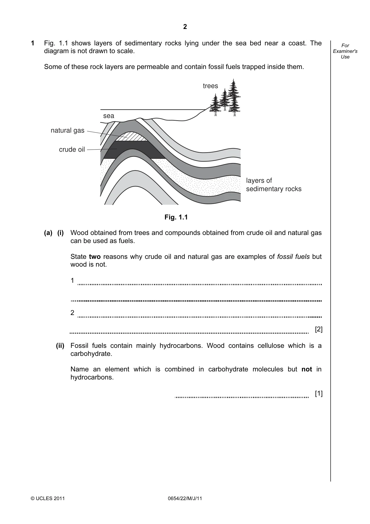 Cambridge IGCSE Sciences - Co-ordinated (Double) 0654 2011 May/June Paper 2 · Variant 2 question paper, page 2 of 28