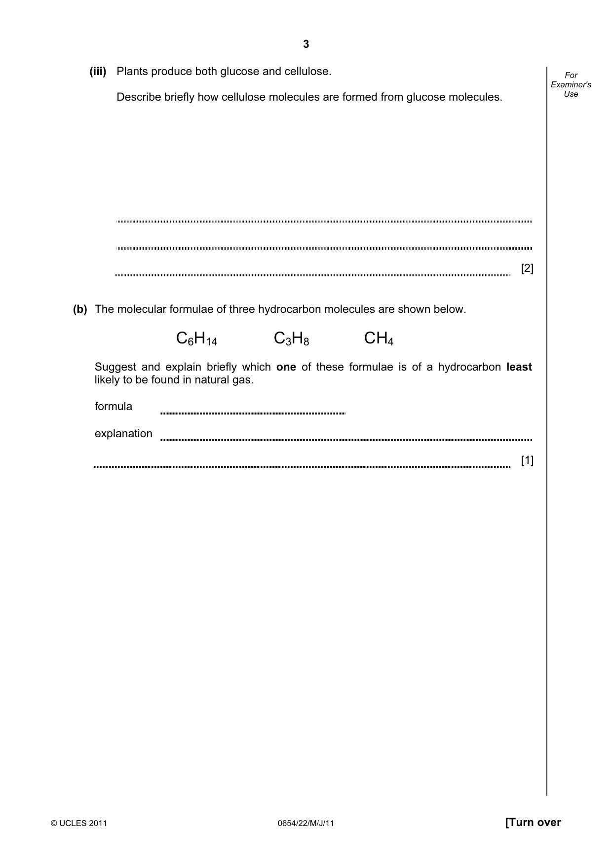 Cambridge IGCSE Sciences - Co-ordinated (Double) 0654 2011 May/June Paper 2 · Variant 2 question paper, page 3 of 28