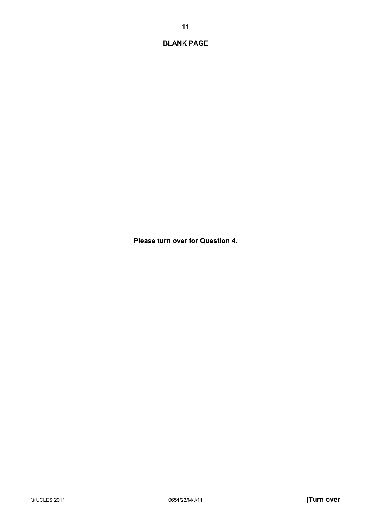 Cambridge IGCSE Sciences - Co-ordinated (Double) 0654 2011 May/June Paper 2 · Variant 2 question paper, page 11 of 28