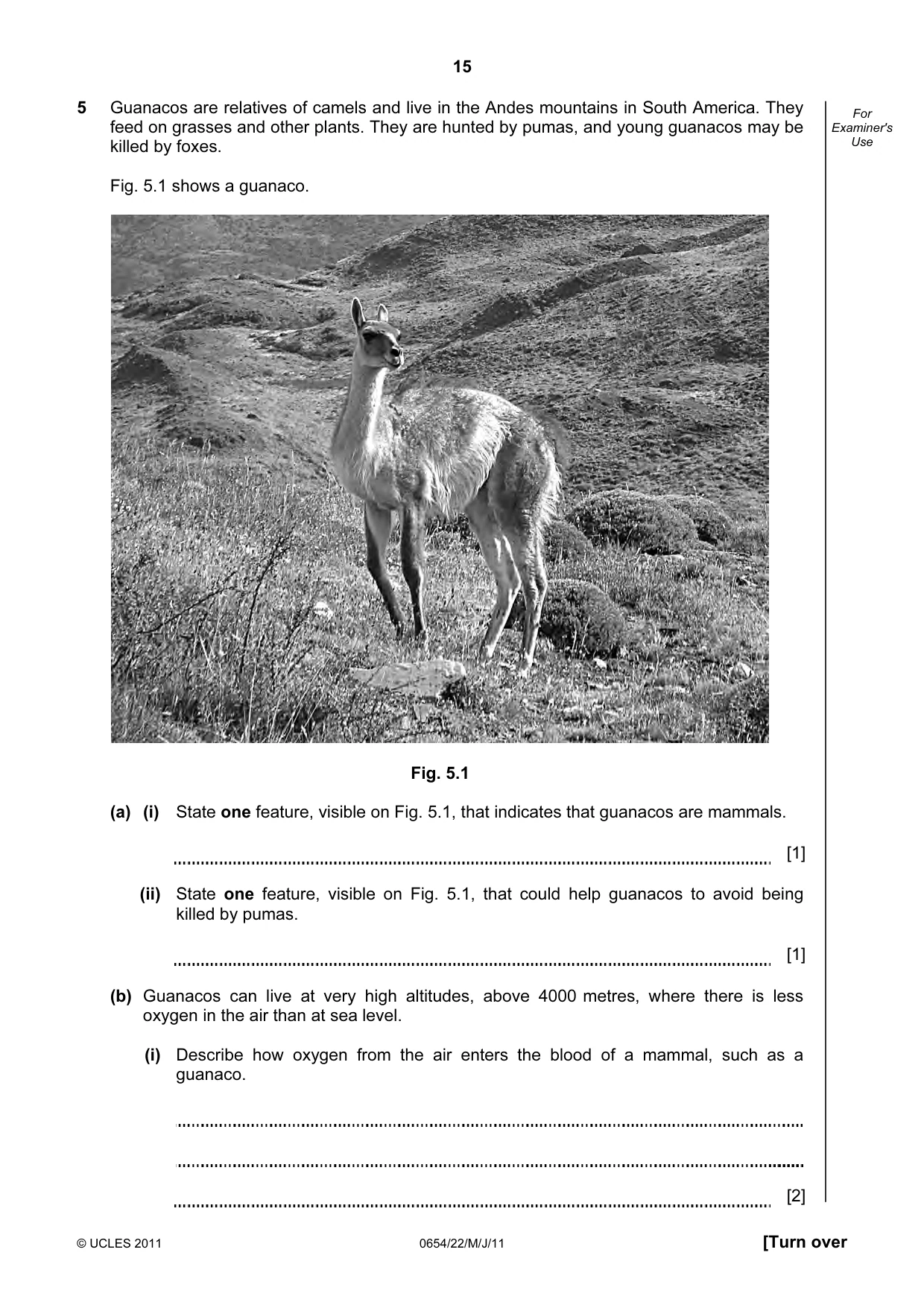 Cambridge IGCSE Sciences - Co-ordinated (Double) 0654 2011 May/June Paper 2 · Variant 2 question paper, page 15 of 28