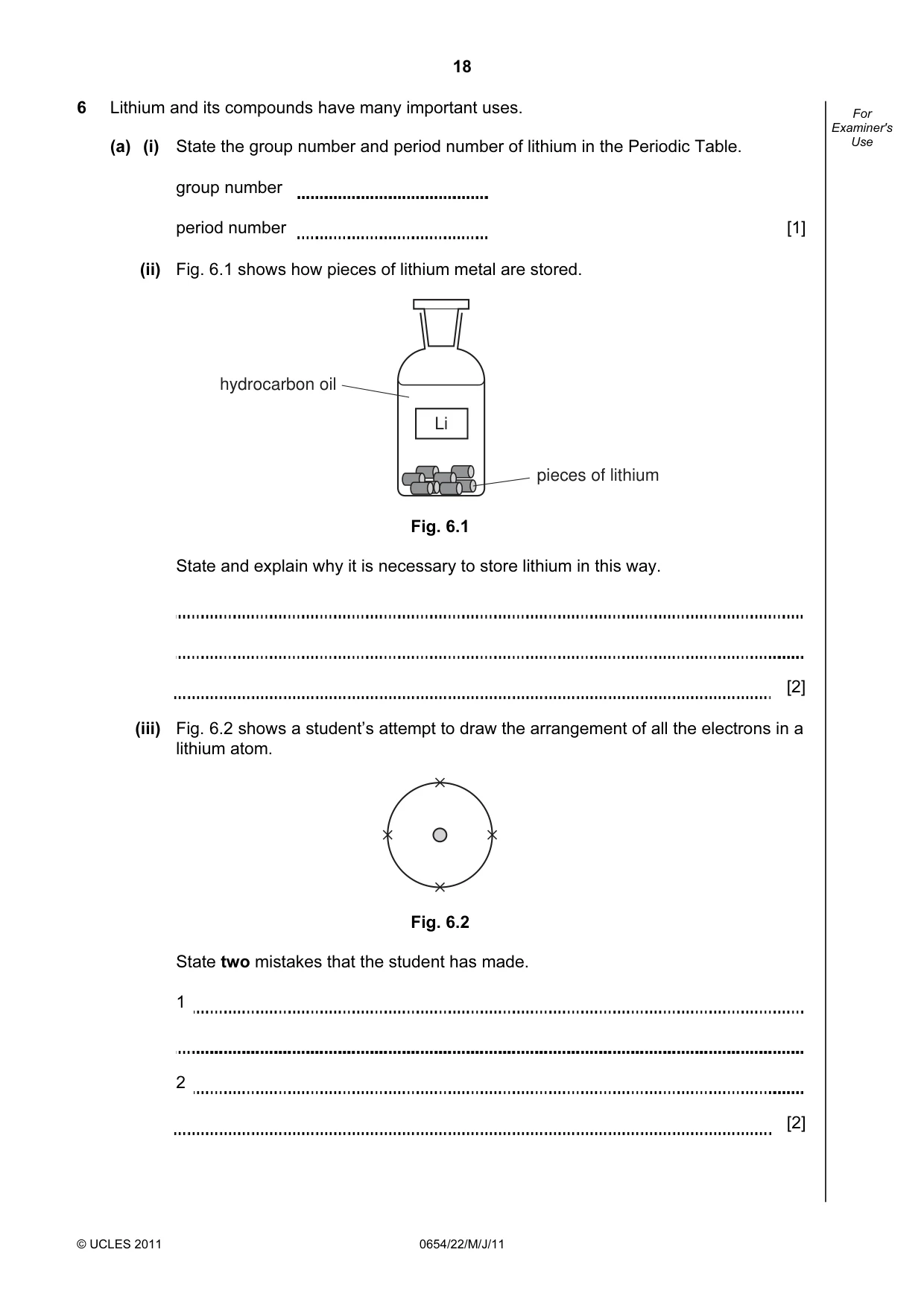 Cambridge IGCSE Sciences - Co-ordinated (Double) 0654 2011 May/June Paper 2 · Variant 2 question paper, page 18 of 28