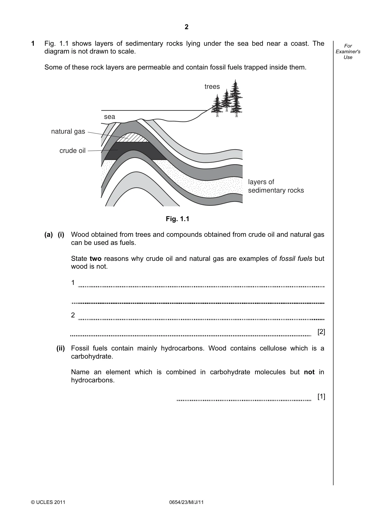 Cambridge IGCSE Sciences - Co-ordinated (Double) 0654 2011 May/June Paper 2 · Variant 3 question paper, page 2 of 28