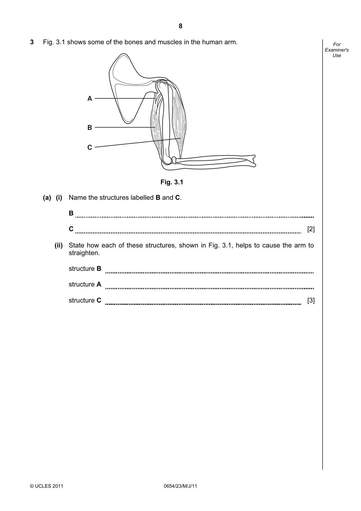 Cambridge IGCSE Sciences - Co-ordinated (Double) 0654 2011 May/June Paper 2 · Variant 3 question paper, page 8 of 28