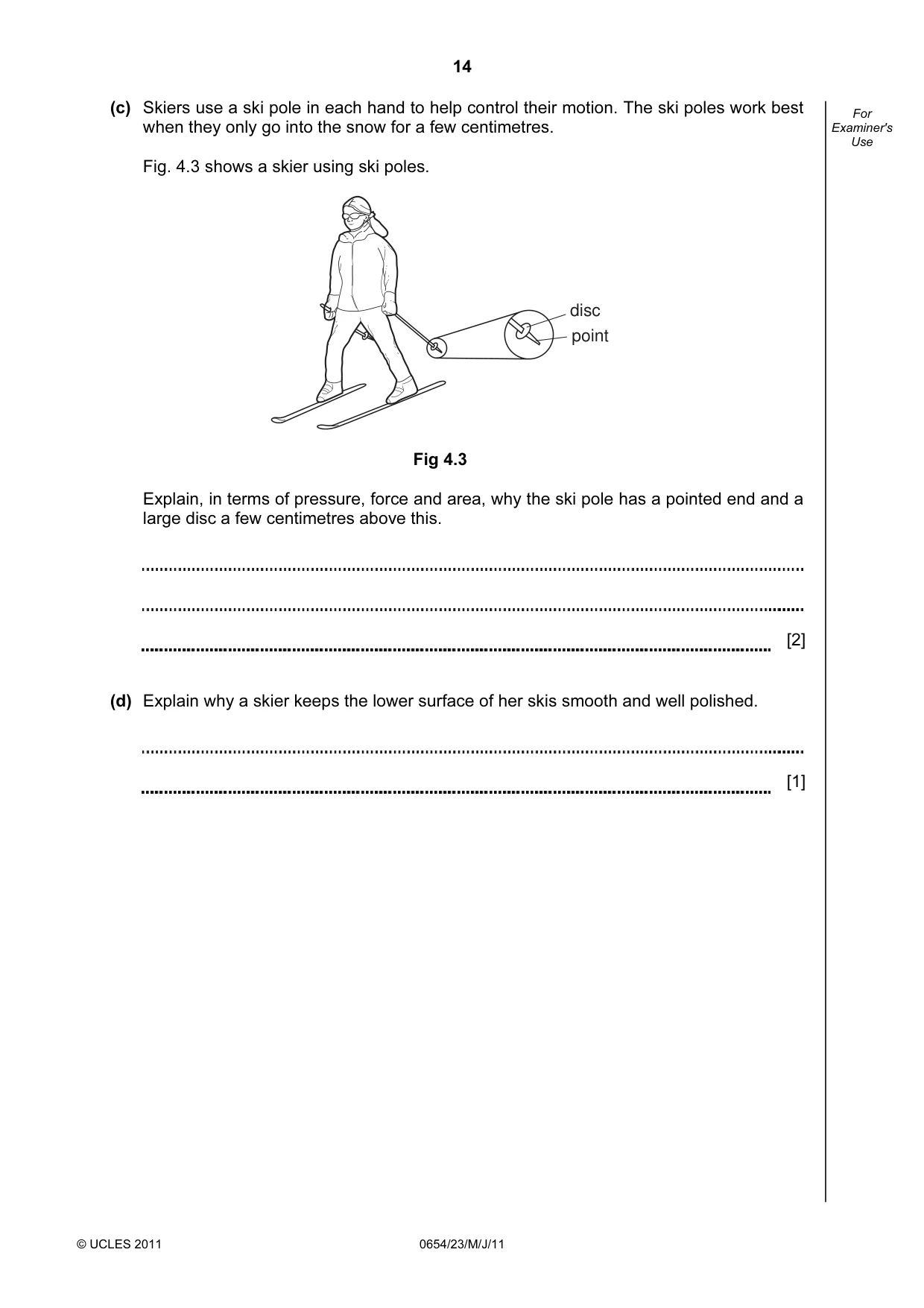 Cambridge IGCSE Sciences - Co-ordinated (Double) 0654 2011 May/June Paper 2 · Variant 3 question paper, page 14 of 28