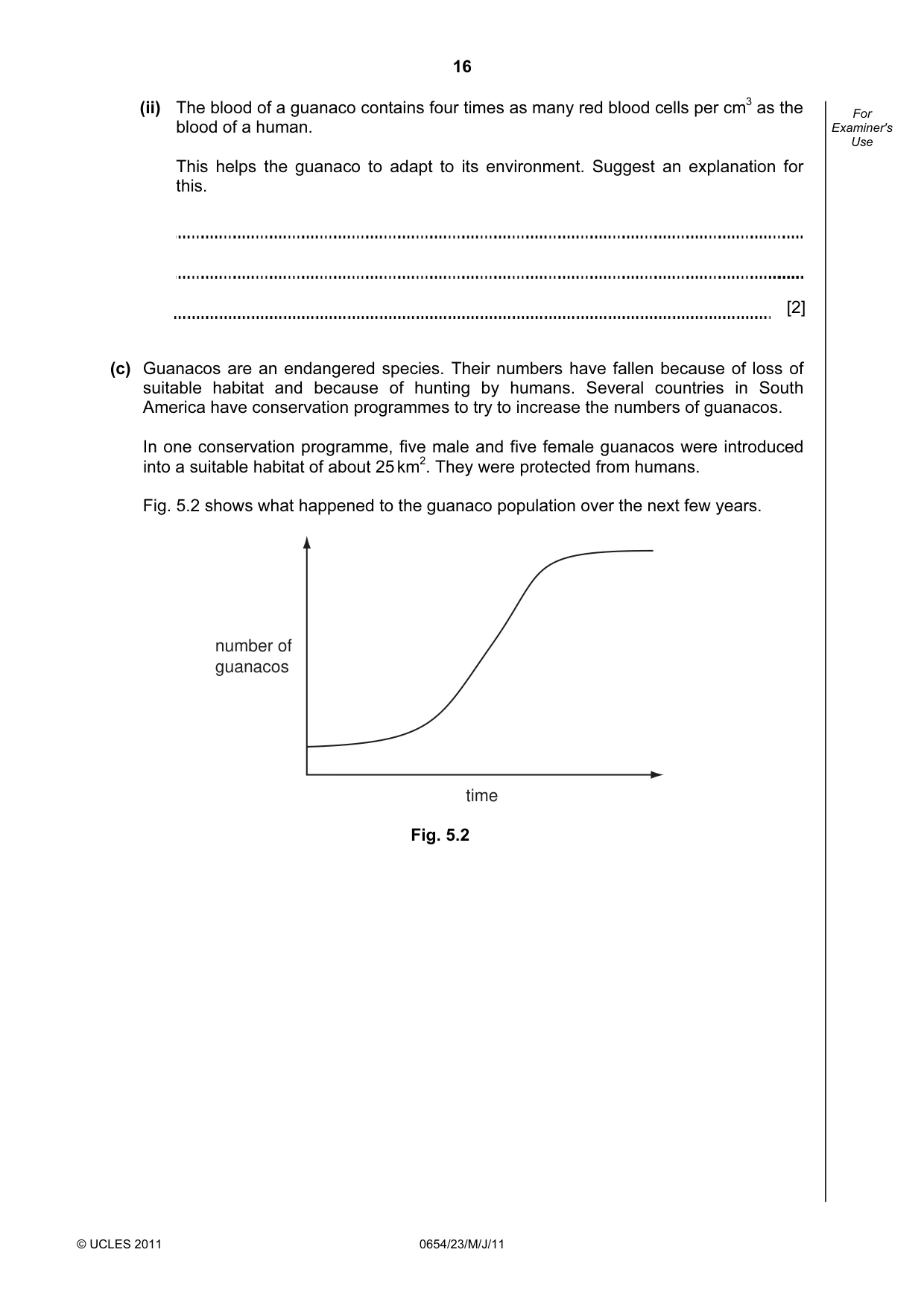 Cambridge IGCSE Sciences - Co-ordinated (Double) 0654 2011 May/June Paper 2 · Variant 3 question paper, page 16 of 28