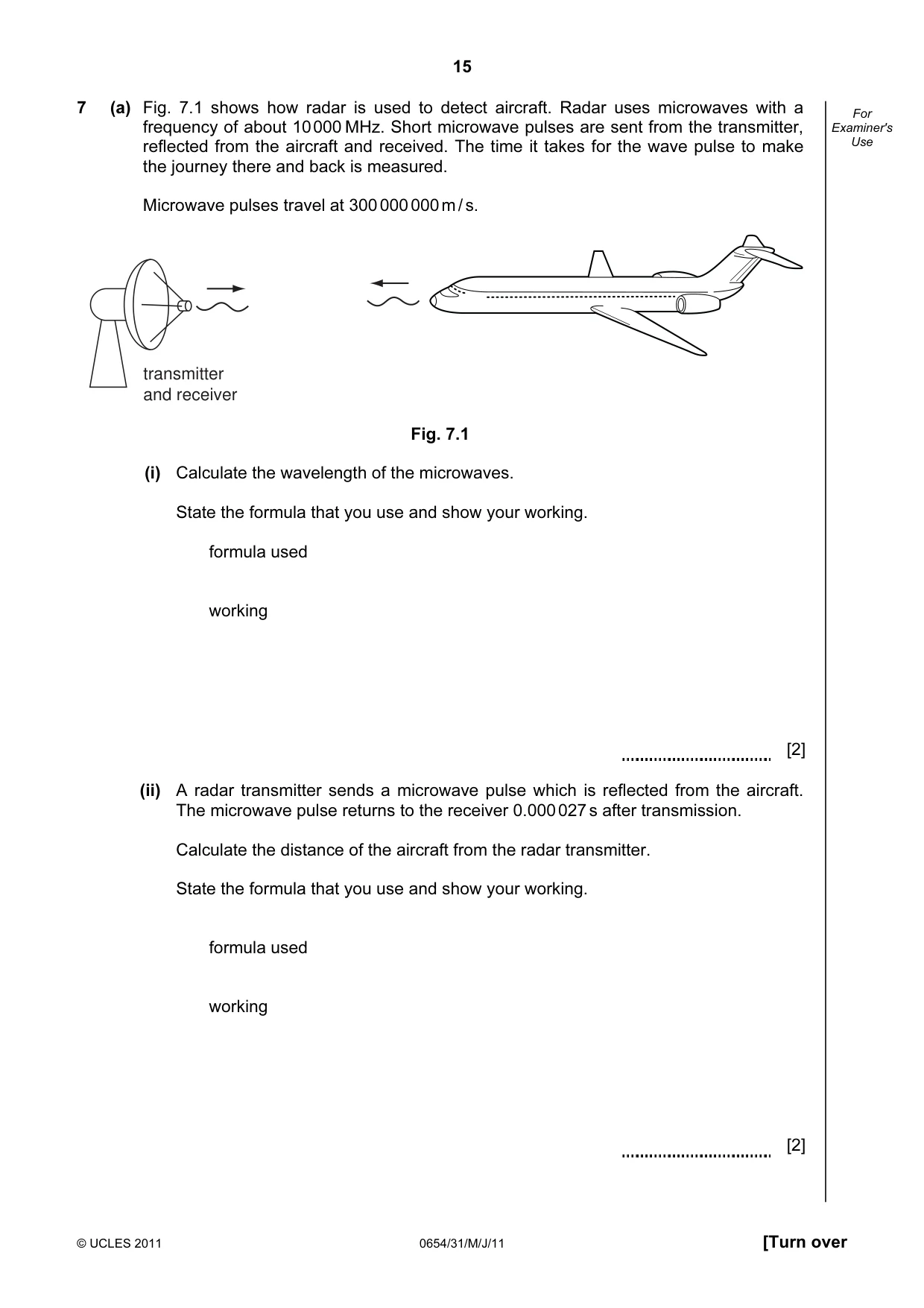 Cambridge IGCSE Sciences - Co-ordinated (Double) 0654 2011 May/June Paper 3 · Variant 1 question paper, page 15 of 24