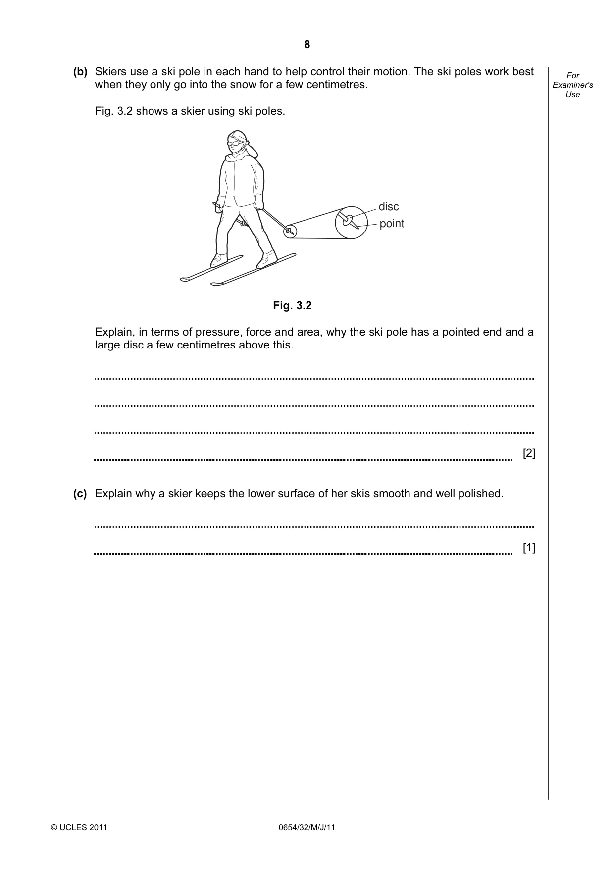Cambridge IGCSE Sciences - Co-ordinated (Double) 0654 2011 May/June Paper 3 · Variant 2 question paper, page 8 of 28