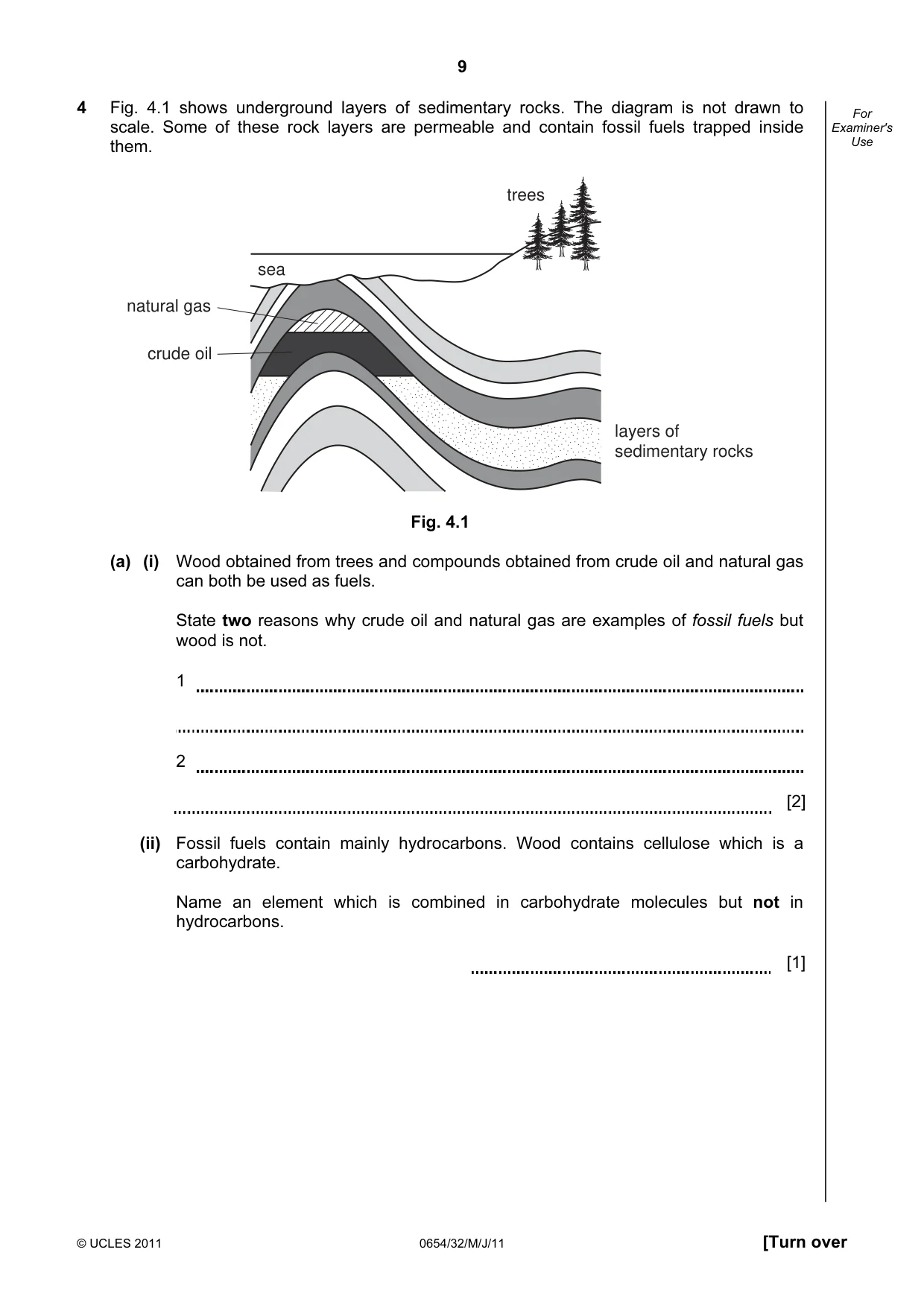 Cambridge IGCSE Sciences - Co-ordinated (Double) 0654 2011 May/June Paper 3 · Variant 2 question paper, page 9 of 28