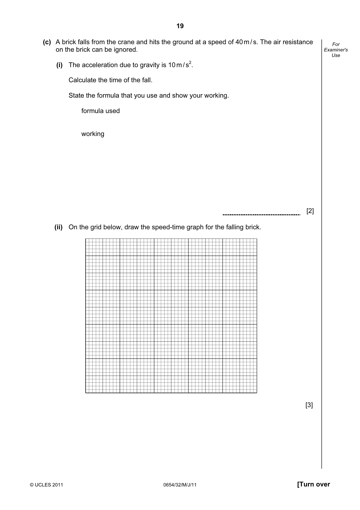 Cambridge IGCSE Sciences - Co-ordinated (Double) 0654 2011 May/June Paper 3 · Variant 2 question paper, page 19 of 28