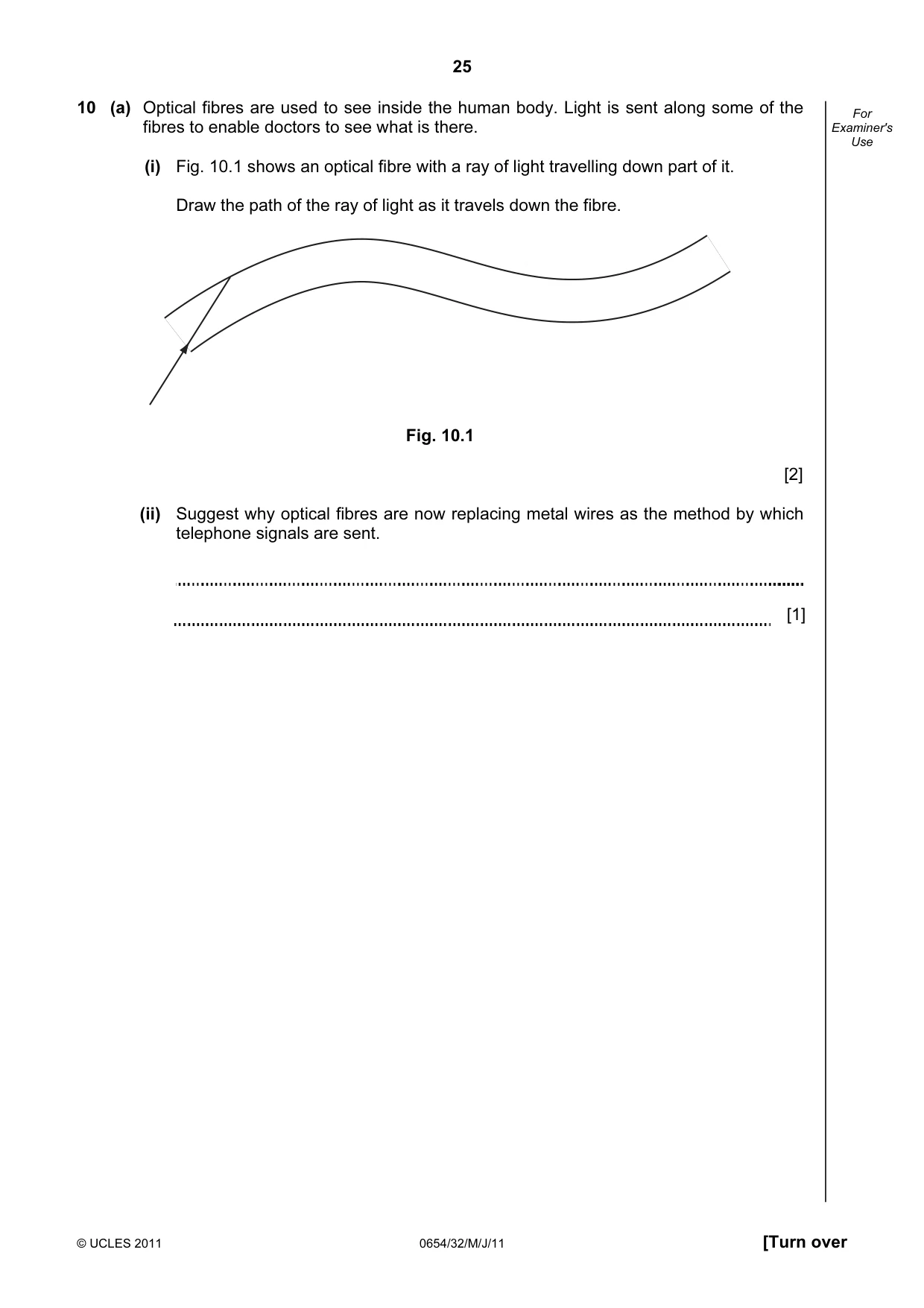 Cambridge IGCSE Sciences - Co-ordinated (Double) 0654 2011 May/June Paper 3 · Variant 2 question paper, page 25 of 28