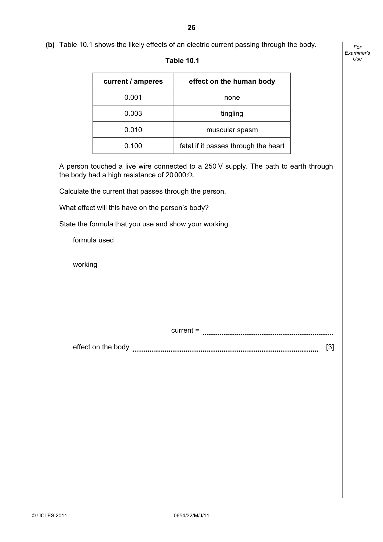 Cambridge IGCSE Sciences - Co-ordinated (Double) 0654 2011 May/June Paper 3 · Variant 2 question paper, page 26 of 28
