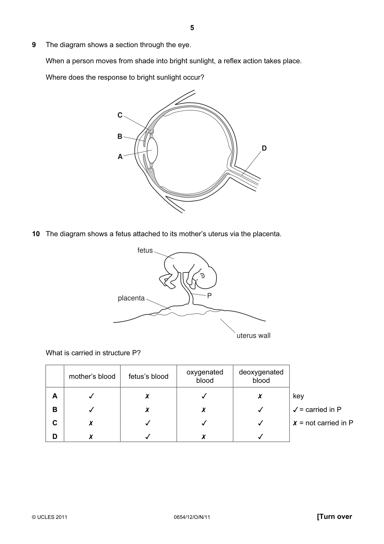 Cambridge IGCSE Sciences - Co-ordinated (Double) 0654 2011 Oct/Nov Paper 1 · Variant 2 question paper, page 5 of 16