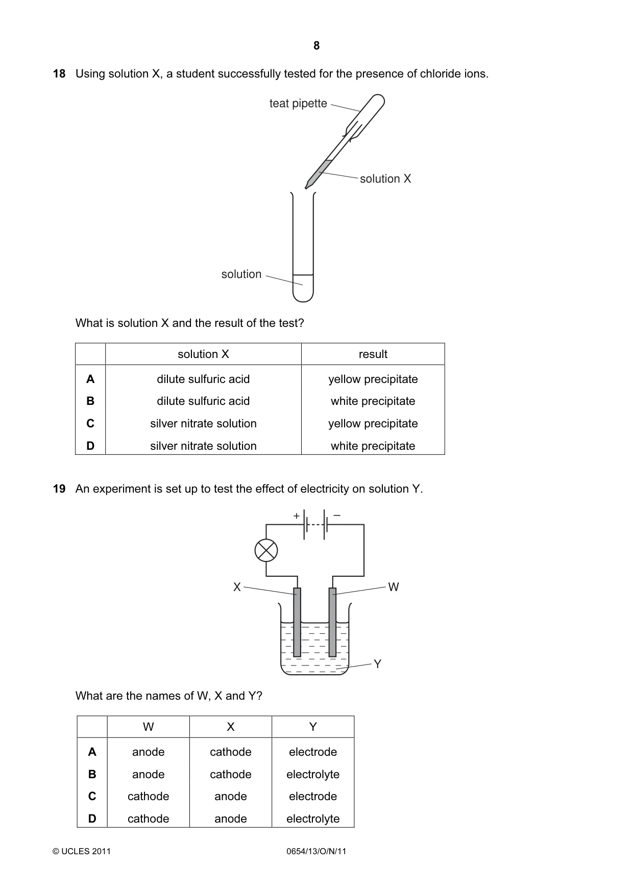 Cambridge IGCSE Sciences - Co-ordinated (Double) 0654 2011 Oct/Nov Paper 1 · Variant 3 question paper, page 8 of 16