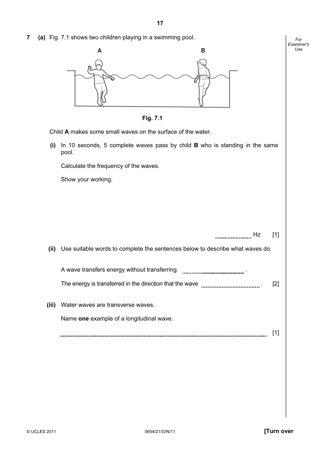 Cambridge IGCSE Sciences - Co-ordinated (Double) 0654 2011 Oct/Nov Paper 2 · Variant 1 question paper, page 17 of 24