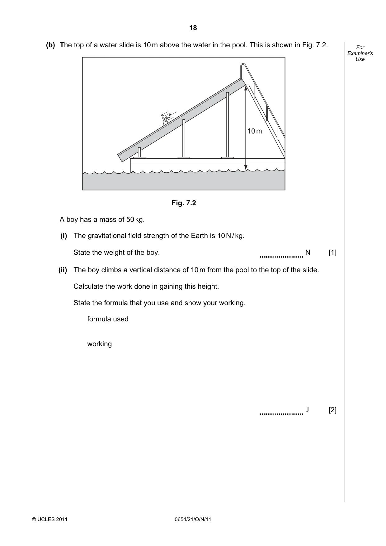 Cambridge IGCSE Sciences - Co-ordinated (Double) 0654 2011 Oct/Nov Paper 2 · Variant 1 question paper, page 18 of 24