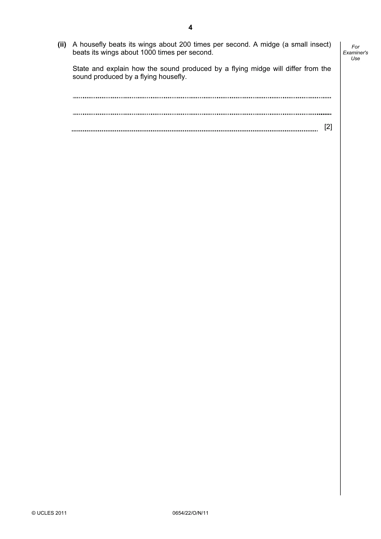 Cambridge IGCSE Sciences - Co-ordinated (Double) 0654 2011 Oct/Nov Paper 2 · Variant 2 question paper, page 4 of 24