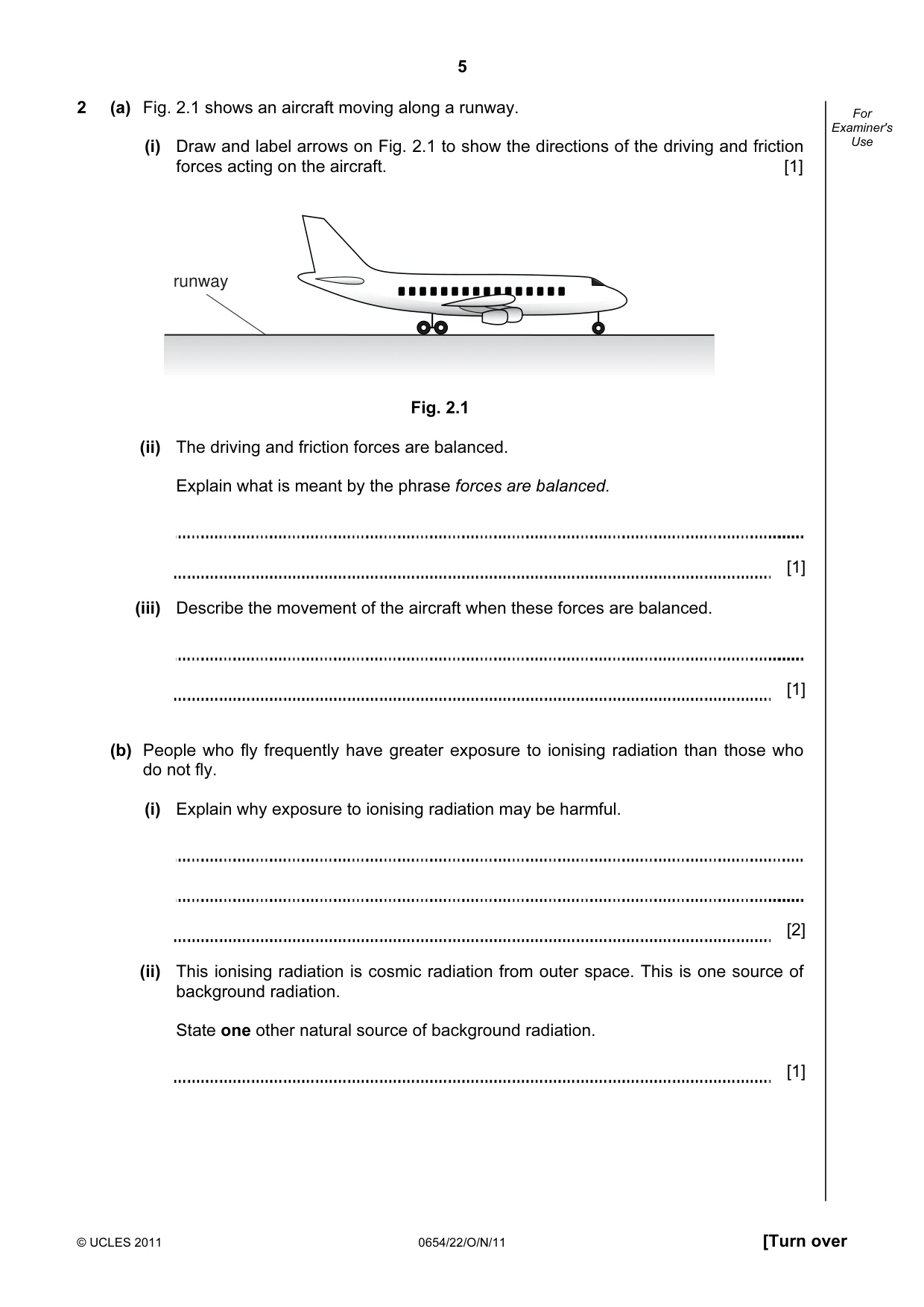 Cambridge IGCSE Sciences - Co-ordinated (Double) 0654 2011 Oct/Nov Paper 2 · Variant 2 question paper, page 5 of 24