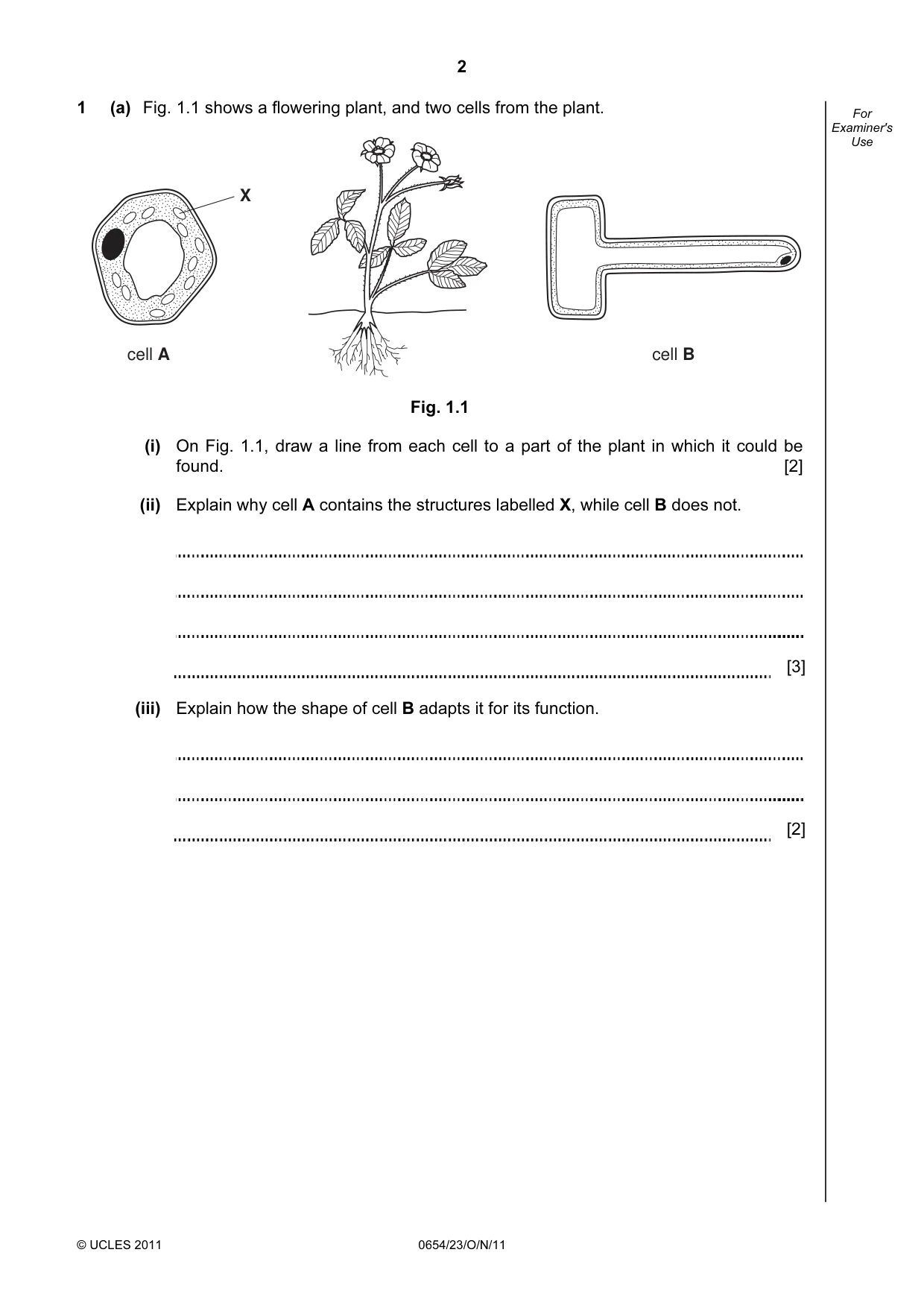 Cambridge IGCSE Sciences - Co-ordinated (Double) 0654 2011 Oct/Nov Paper 2 · Variant 3 question paper, page 2 of 28