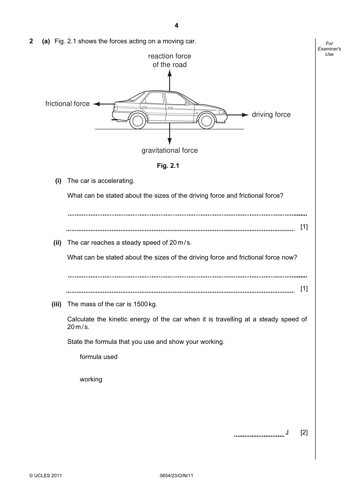Cambridge IGCSE Sciences - Co-ordinated (Double) 0654 2011 Oct/Nov Paper 2 · Variant 3 question paper, page 4 of 28