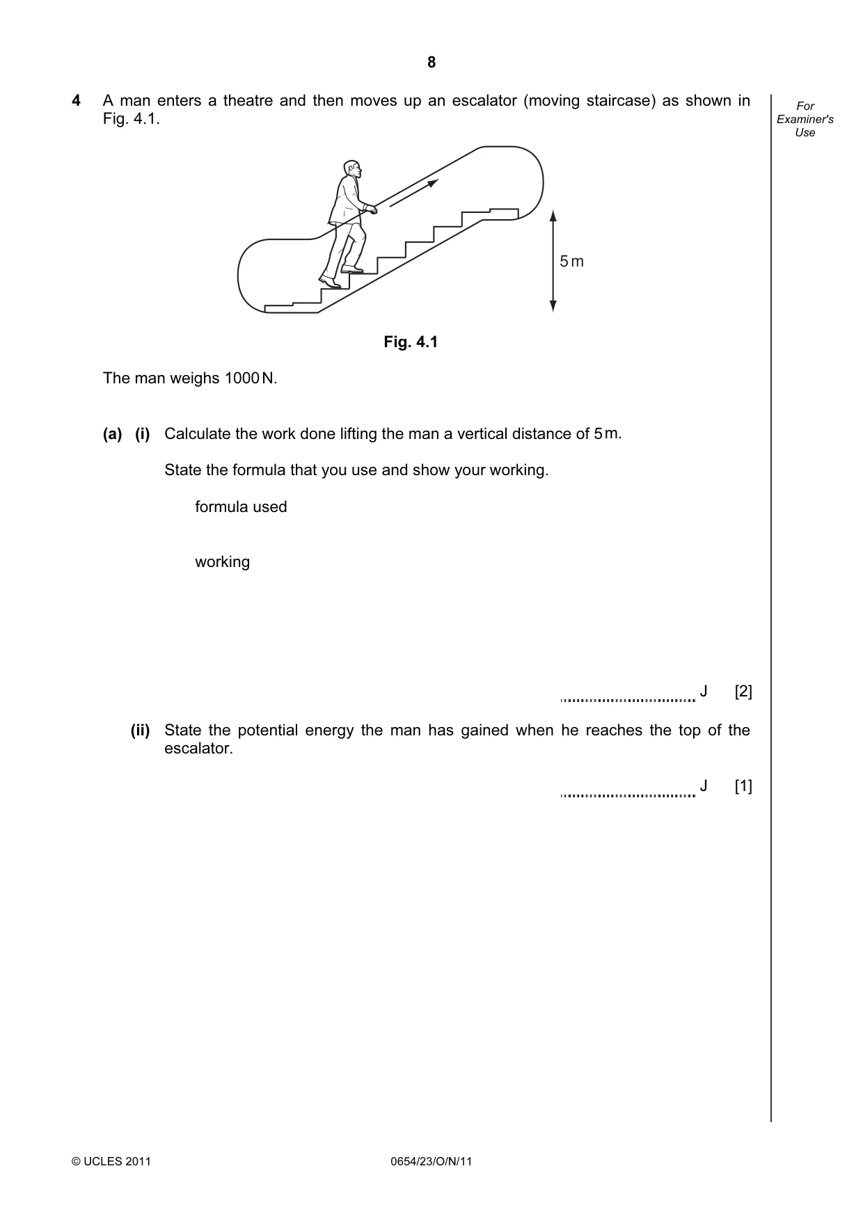 Cambridge IGCSE Sciences - Co-ordinated (Double) 0654 2011 Oct/Nov Paper 2 · Variant 3 question paper, page 8 of 28