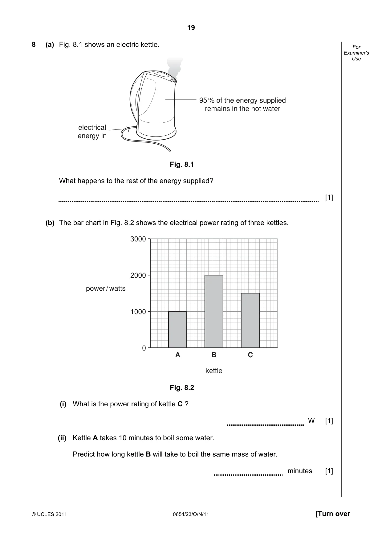 Cambridge IGCSE Sciences - Co-ordinated (Double) 0654 2011 Oct/Nov Paper 2 · Variant 3 question paper, page 19 of 28