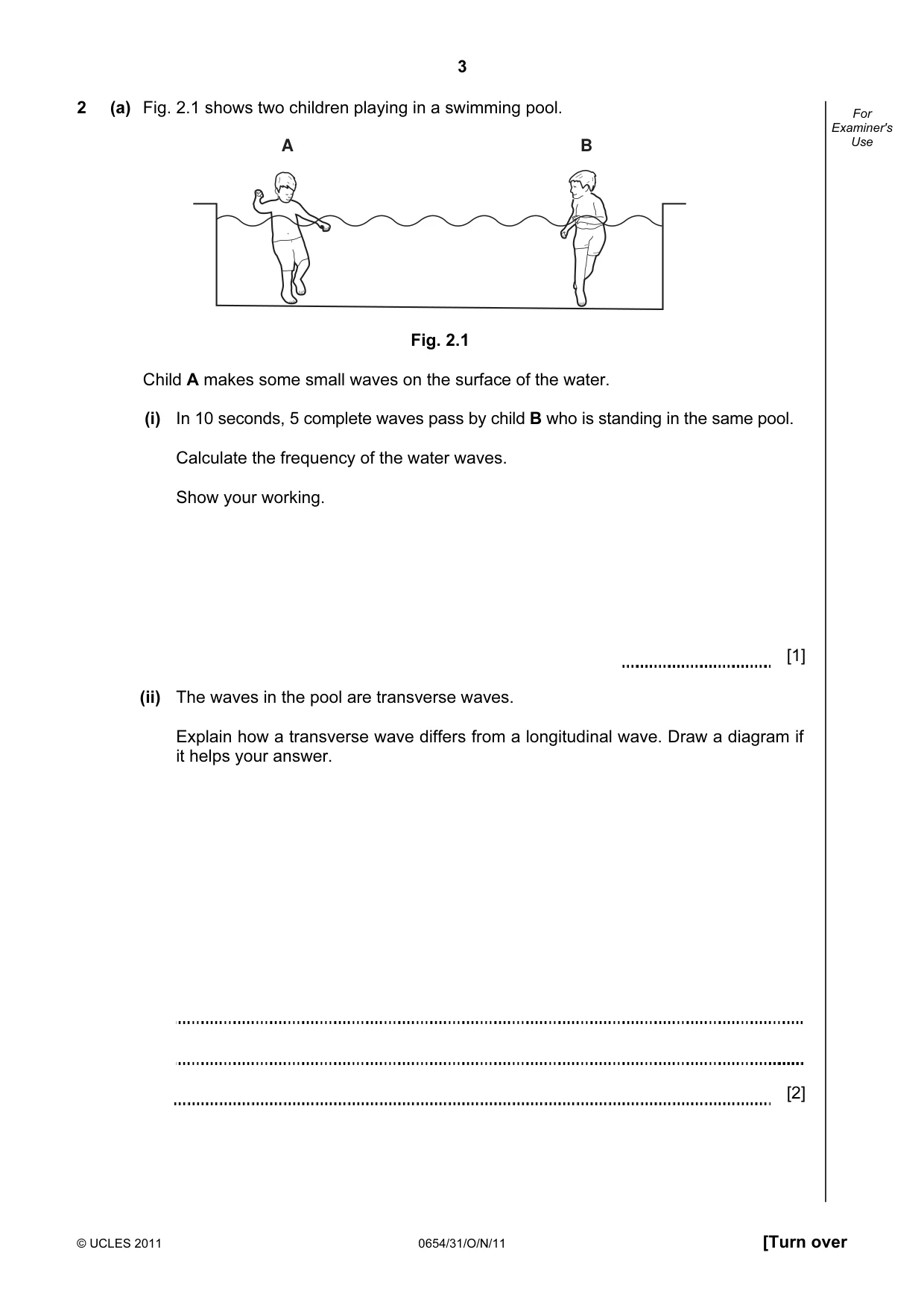 Cambridge IGCSE Sciences - Co-ordinated (Double) 0654 2011 Oct/Nov Paper 3 · Variant 1 question paper, page 3 of 24