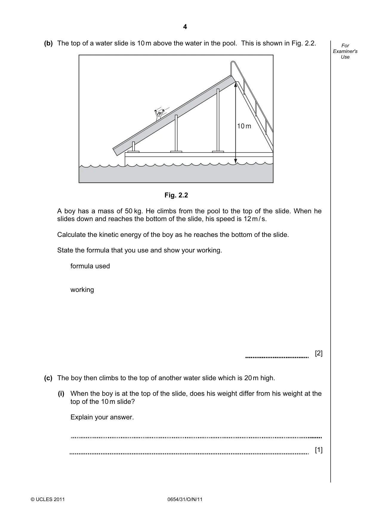 Cambridge IGCSE Sciences - Co-ordinated (Double) 0654 2011 Oct/Nov Paper 3 · Variant 1 question paper, page 4 of 24