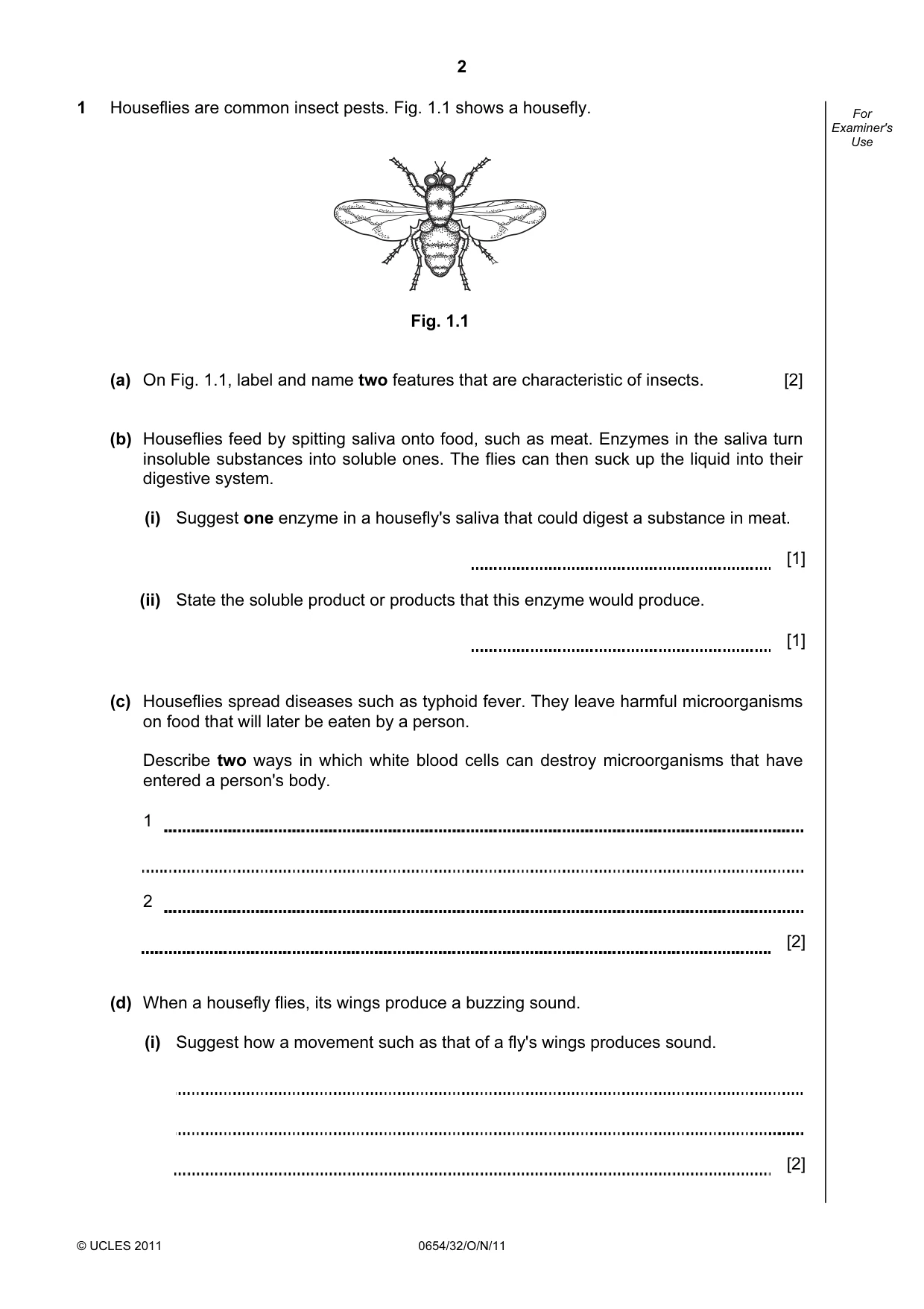 Cambridge IGCSE Sciences - Co-ordinated (Double) 0654 2011 Oct/Nov Paper 3 · Variant 2 question paper, page 2 of 24