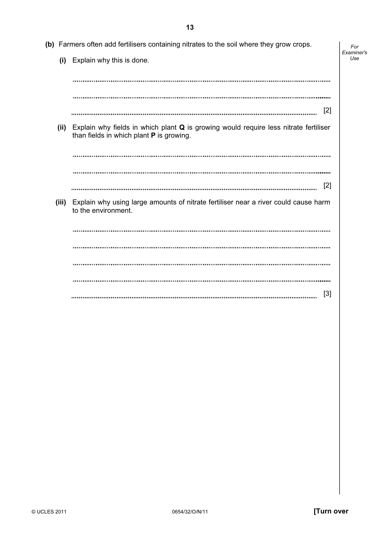 Cambridge IGCSE Sciences - Co-ordinated (Double) 0654 2011 Oct/Nov Paper 3 · Variant 2 question paper, page 13 of 24