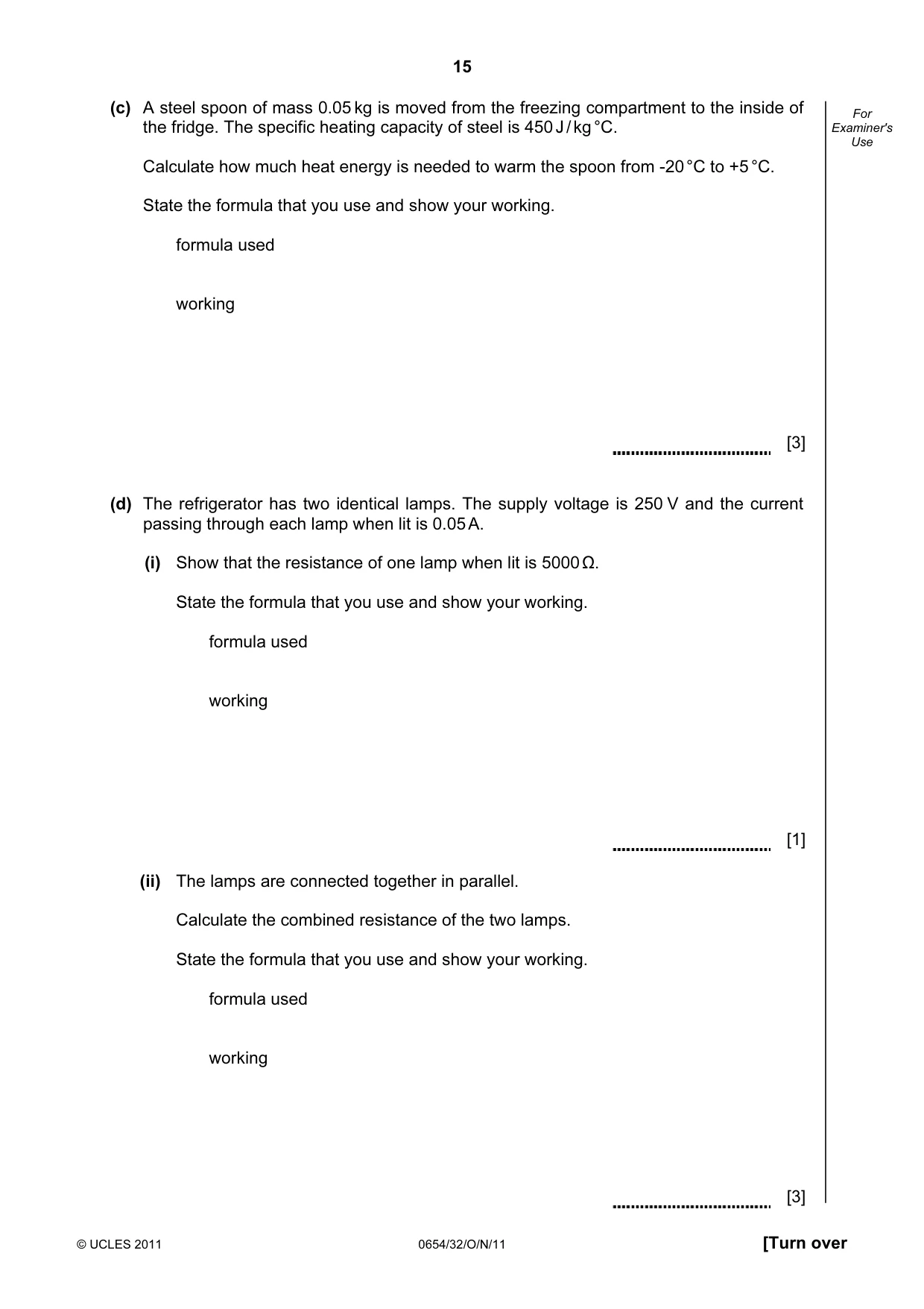 Cambridge IGCSE Sciences - Co-ordinated (Double) 0654 2011 Oct/Nov Paper 3 · Variant 2 question paper, page 15 of 24