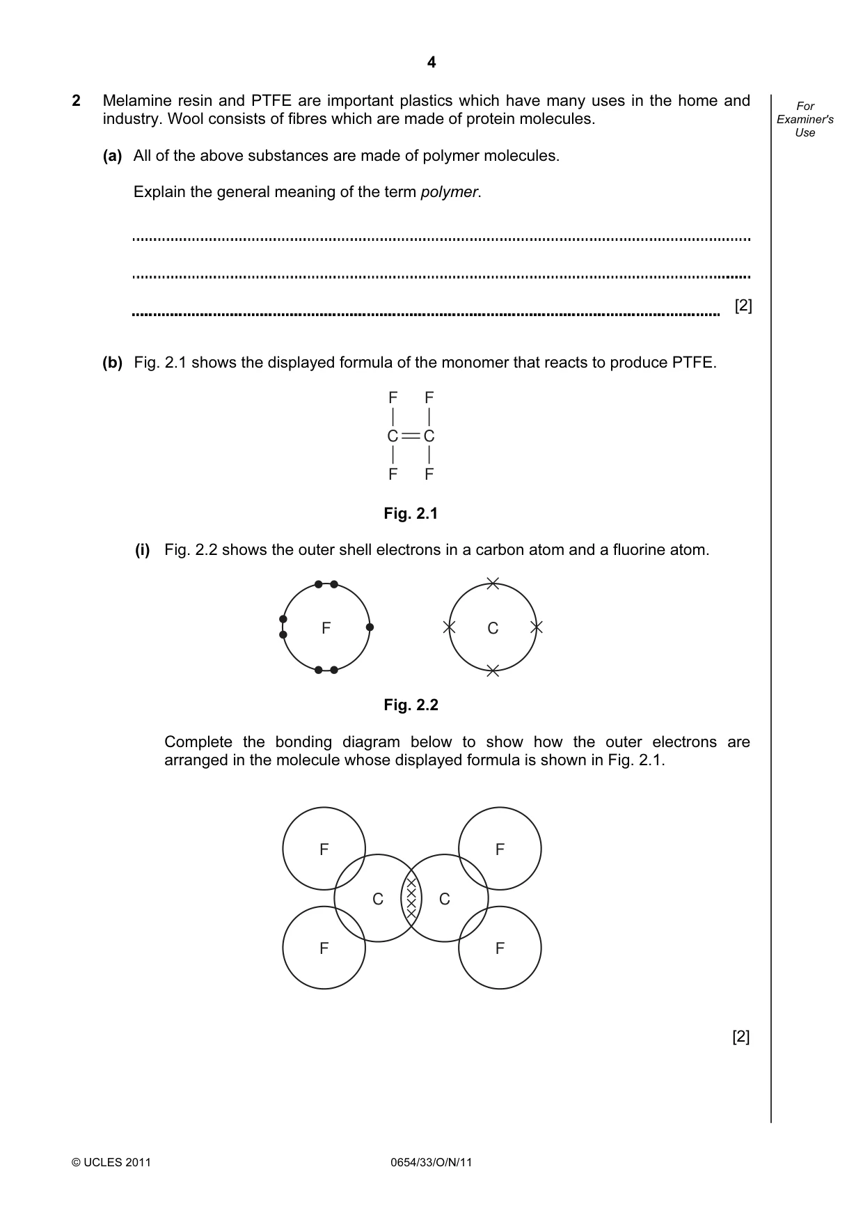Cambridge IGCSE Sciences - Co-ordinated (Double) 0654 2011 Oct/Nov Paper 3 · Variant 3 question paper, page 4 of 28