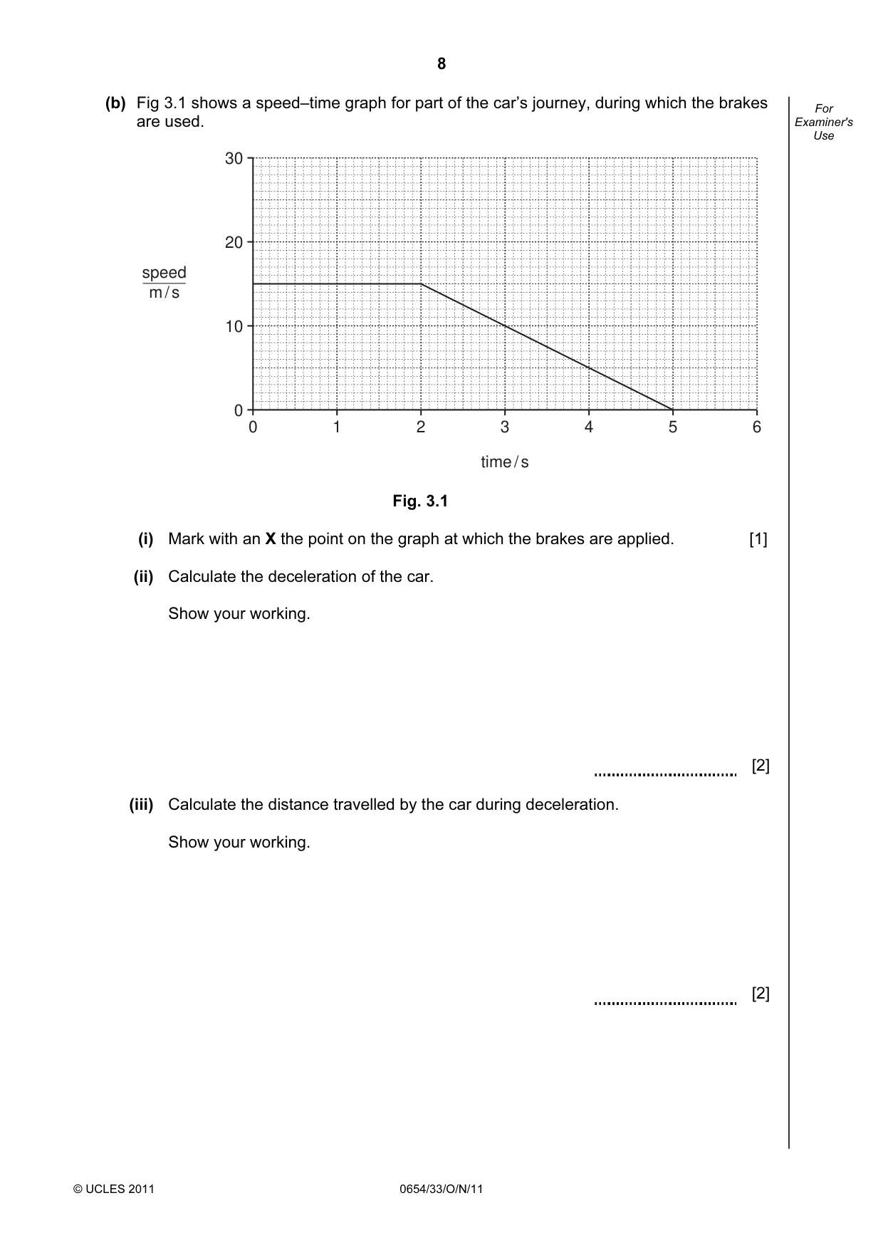 Cambridge IGCSE Sciences - Co-ordinated (Double) 0654 2011 Oct/Nov Paper 3 · Variant 3 question paper, page 8 of 28