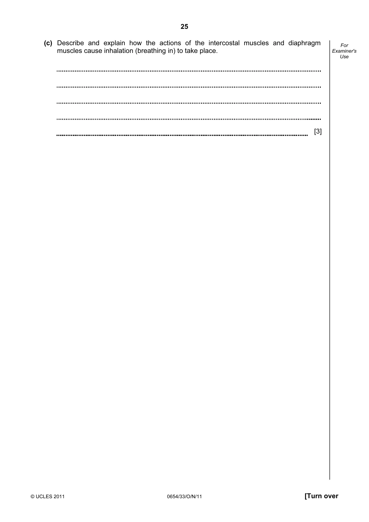 Cambridge IGCSE Sciences - Co-ordinated (Double) 0654 2011 Oct/Nov Paper 3 · Variant 3 question paper, page 25 of 28