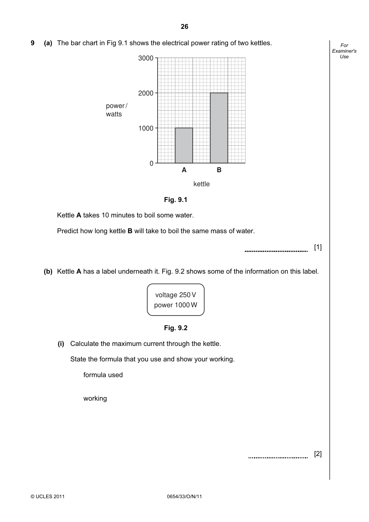 Cambridge IGCSE Sciences - Co-ordinated (Double) 0654 2011 Oct/Nov Paper 3 · Variant 3 question paper, page 26 of 28