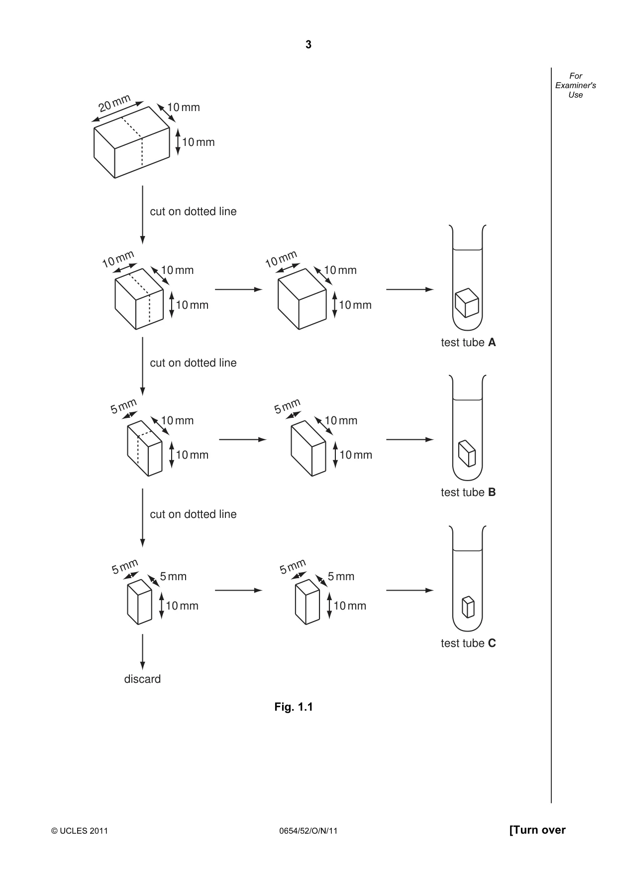 Cambridge IGCSE Sciences - Co-ordinated (Double) 0654 2011 Oct/Nov Paper 5 · Variant 2 question paper, page 3 of 16