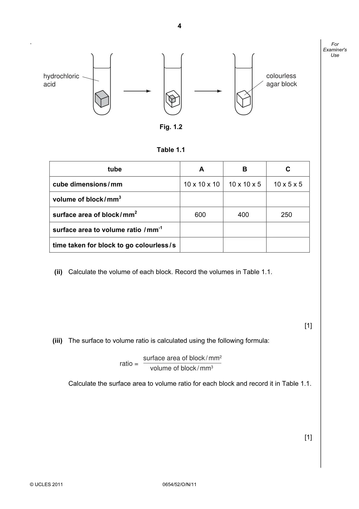 Cambridge IGCSE Sciences - Co-ordinated (Double) 0654 2011 Oct/Nov Paper 5 · Variant 2 question paper, page 4 of 16