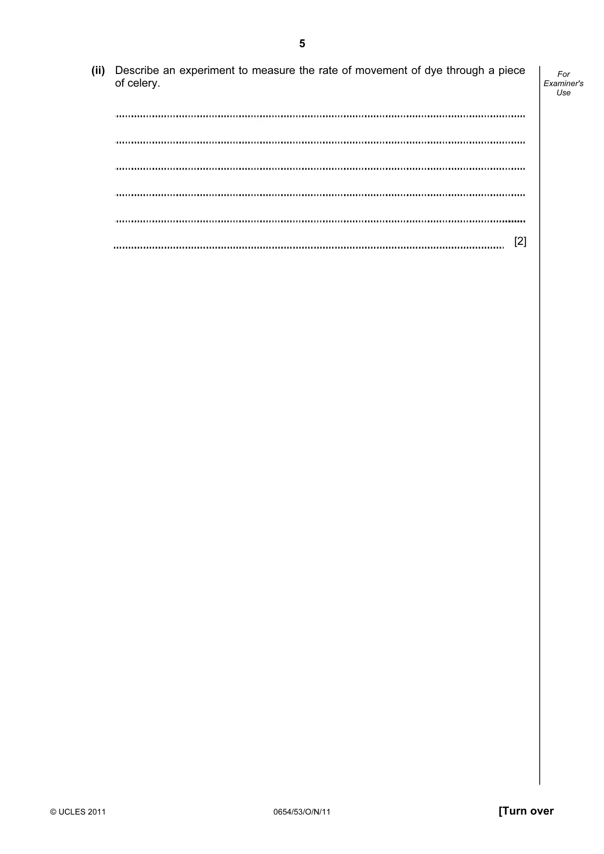 Cambridge IGCSE Sciences - Co-ordinated (Double) 0654 2011 Oct/Nov Paper 5 · Variant 3 question paper, page 5 of 12