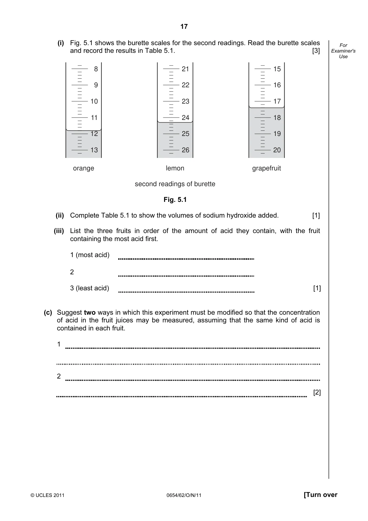 Cambridge IGCSE Sciences - Co-ordinated (Double) 0654 2011 Oct/Nov Paper 6 · Variant 2 question paper, page 17 of 20