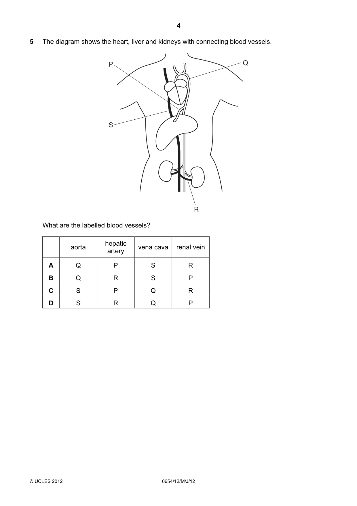 Cambridge IGCSE Sciences - Co-ordinated (Double) 0654 2012 May/June Paper 1 · Variant 2 question paper, page 4 of 20
