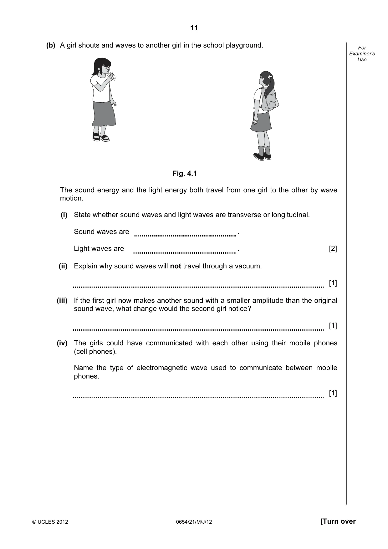 Cambridge IGCSE Sciences - Co-ordinated (Double) 0654 2012 May/June Paper 2 · Variant 1 question paper, page 11 of 32