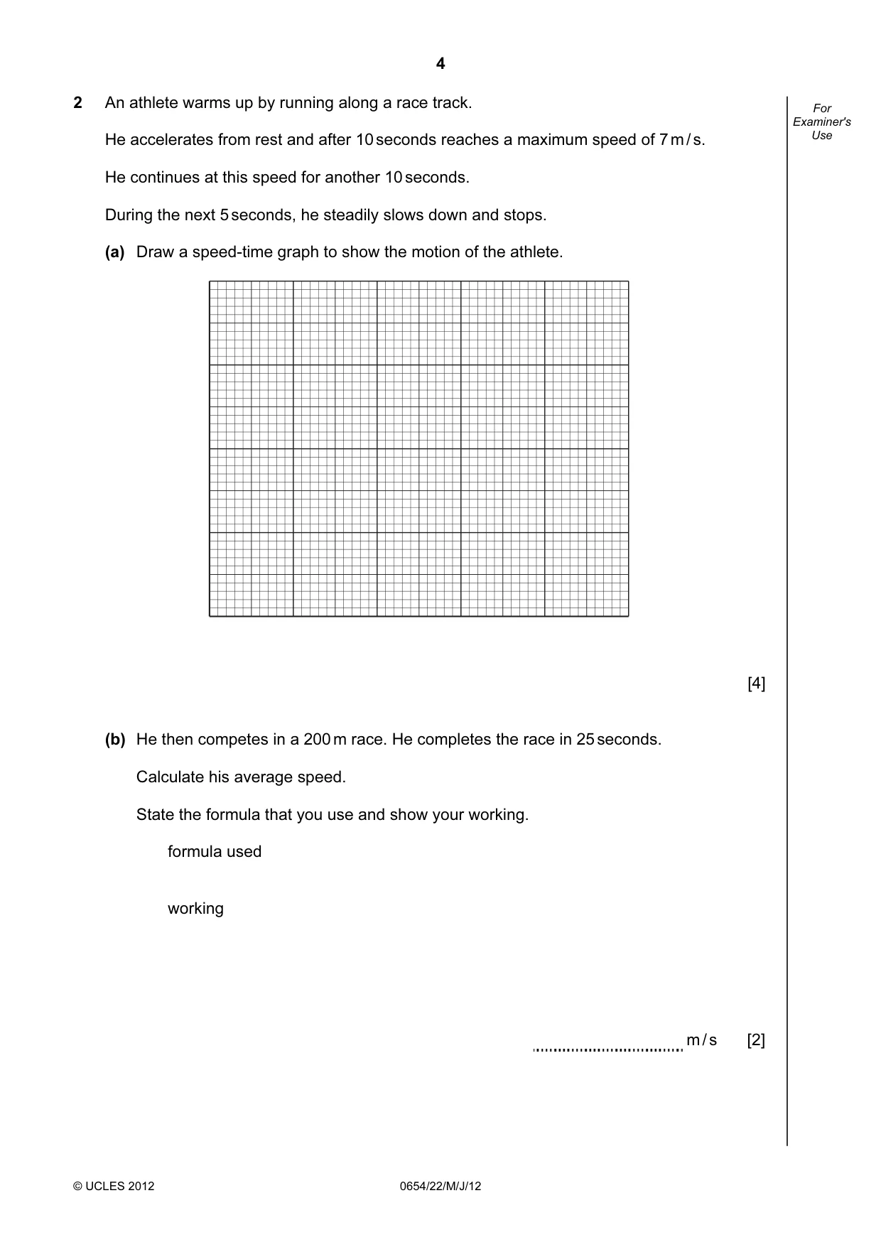 Cambridge IGCSE Sciences - Co-ordinated (Double) 0654 2012 May/June Paper 2 · Variant 2 question paper, page 4 of 28
