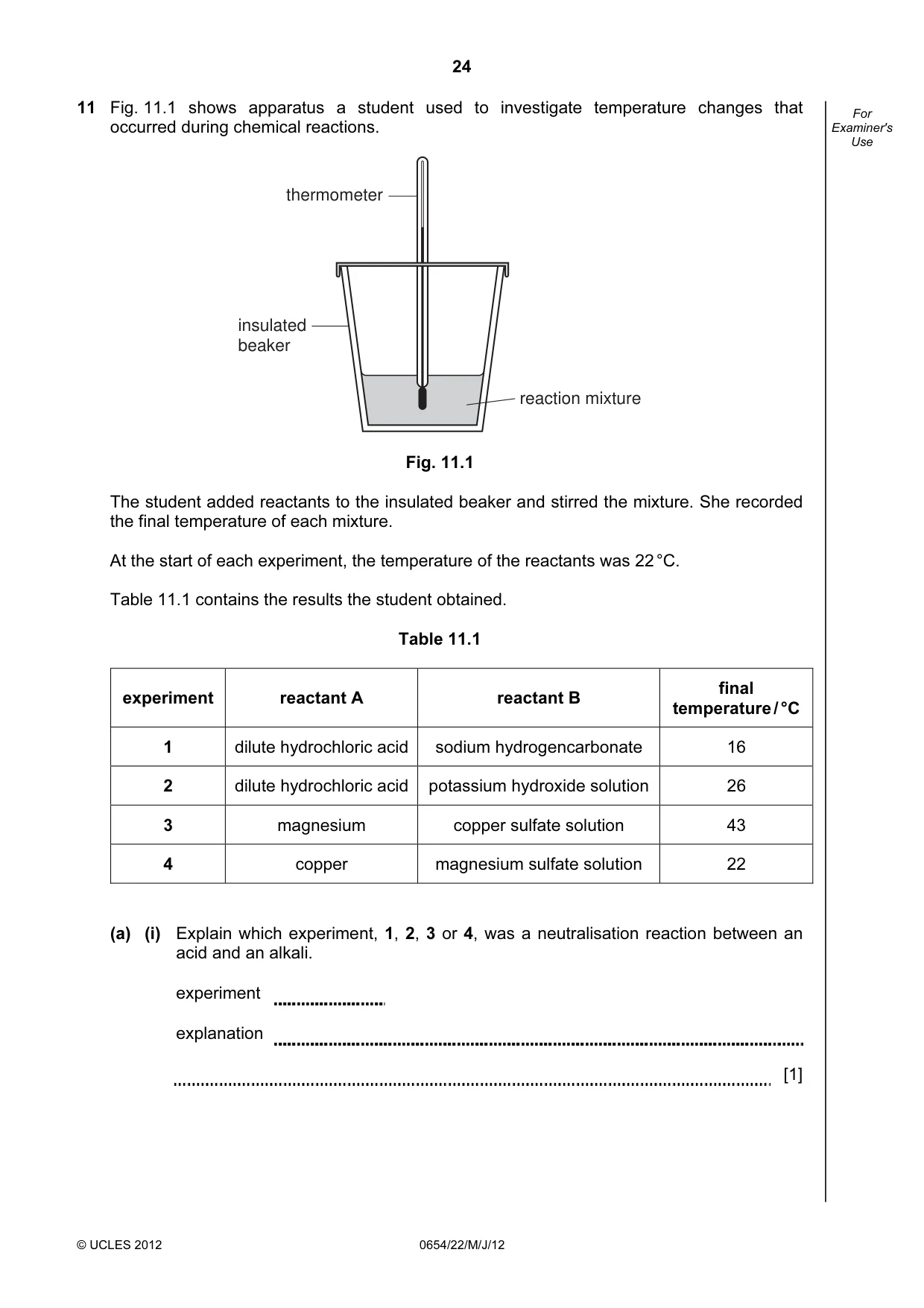 Cambridge IGCSE Sciences - Co-ordinated (Double) 0654 2012 May/June Paper 2 · Variant 2 question paper, page 24 of 28