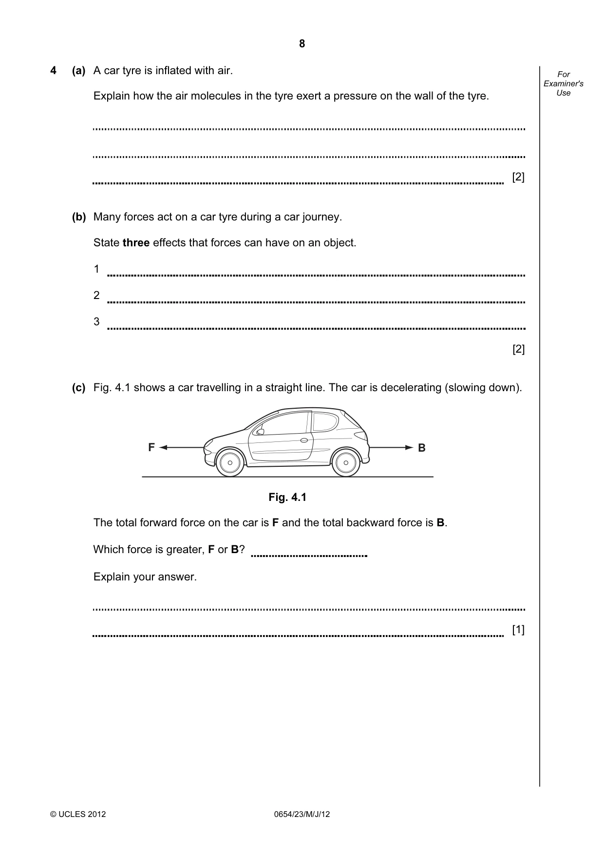 Cambridge IGCSE Sciences - Co-ordinated (Double) 0654 2012 May/June Paper 2 · Variant 3 question paper, page 8 of 28