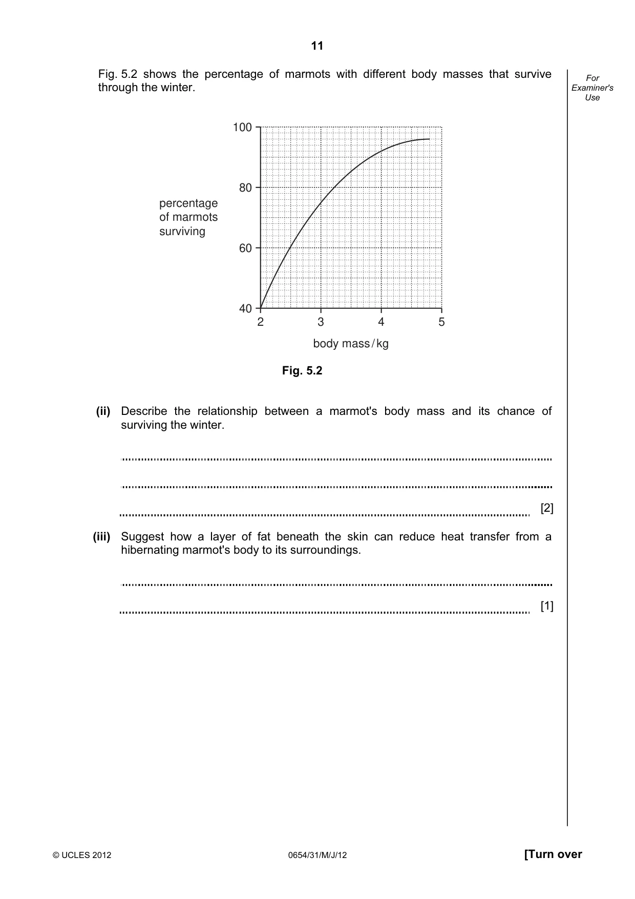 Cambridge IGCSE Sciences - Co-ordinated (Double) 0654 2012 May/June Paper 3 · Variant 1 question paper, page 11 of 28