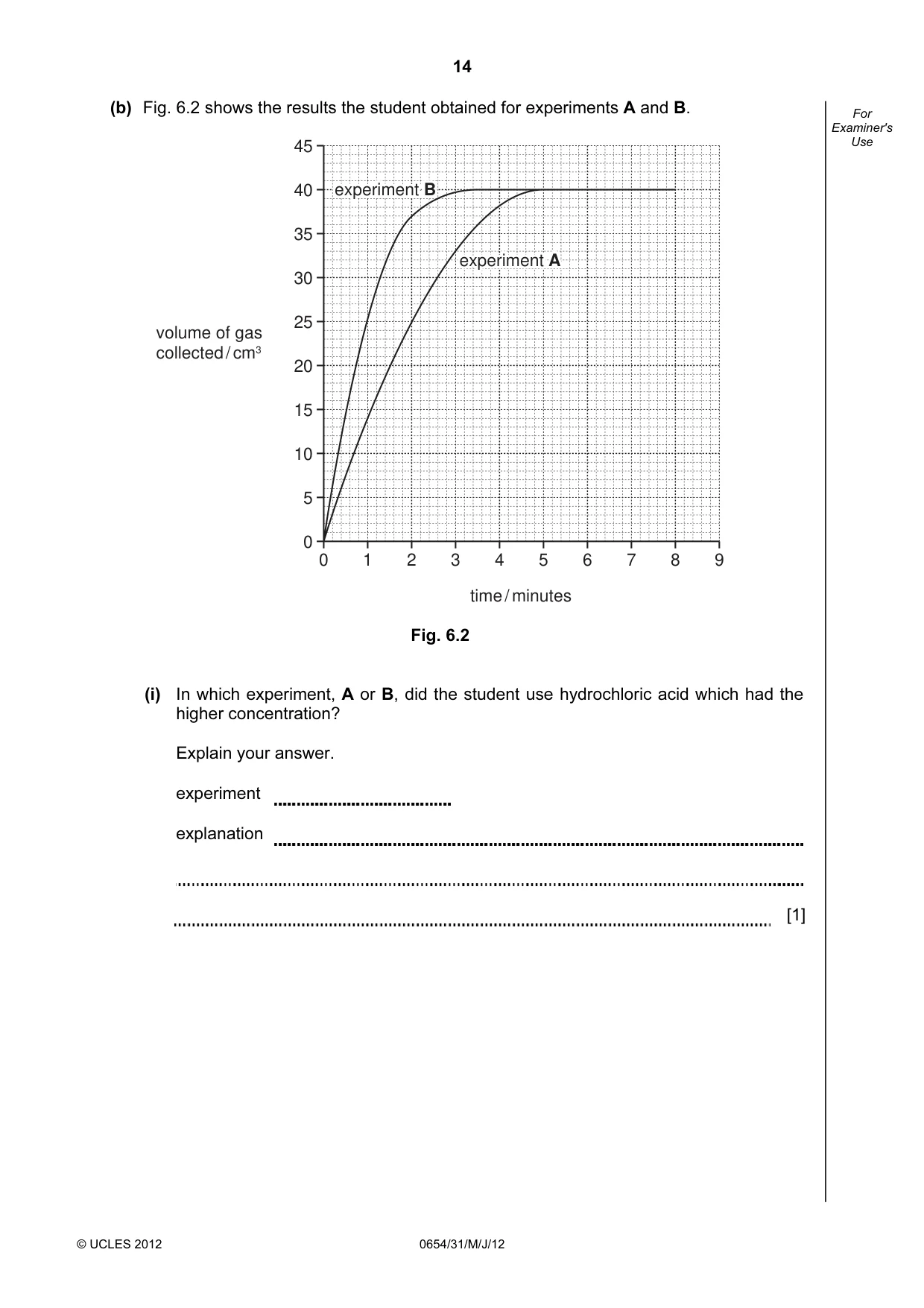 Cambridge IGCSE Sciences - Co-ordinated (Double) 0654 2012 May/June Paper 3 · Variant 1 question paper, page 14 of 28